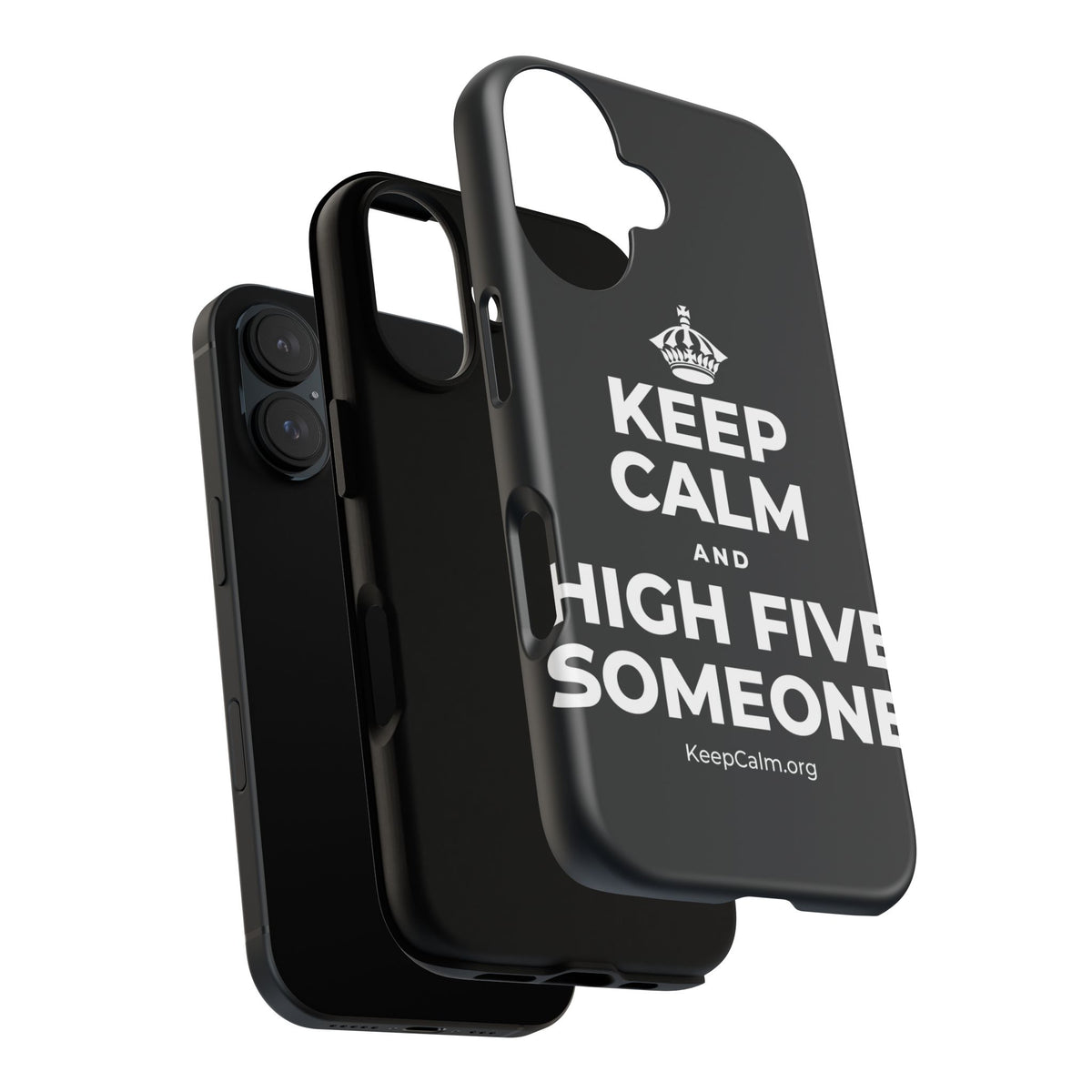 KEEP CALM AND HIGH FIVE SOMEONE Phone Case (Dark)