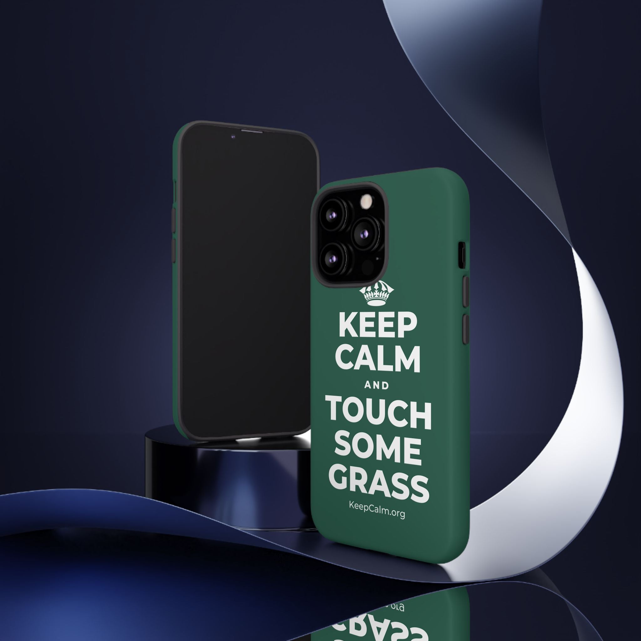 KEEP CALM AND TOUCH SOME GRASS Phone Case