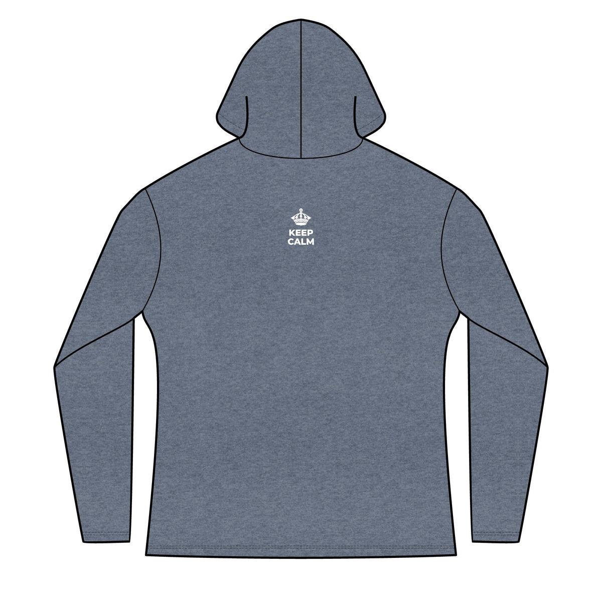 KEEP CALM AND LOVE OUT LOUD Women's Long Sleeve Hoodie