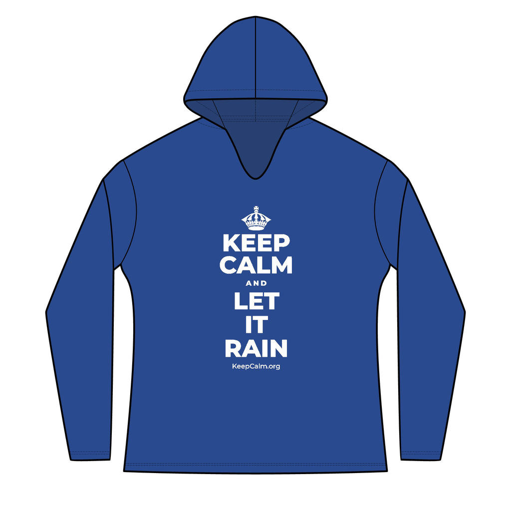 KEEP CALM AND LET IT RAIN Women's Long Sleeve Hoodie