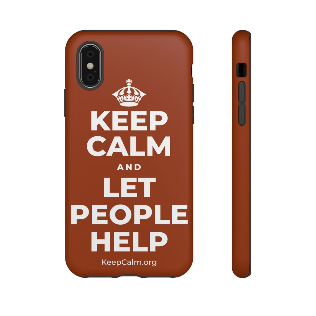 KEEP CALM AND LET PEOPLE HELP Phone Case