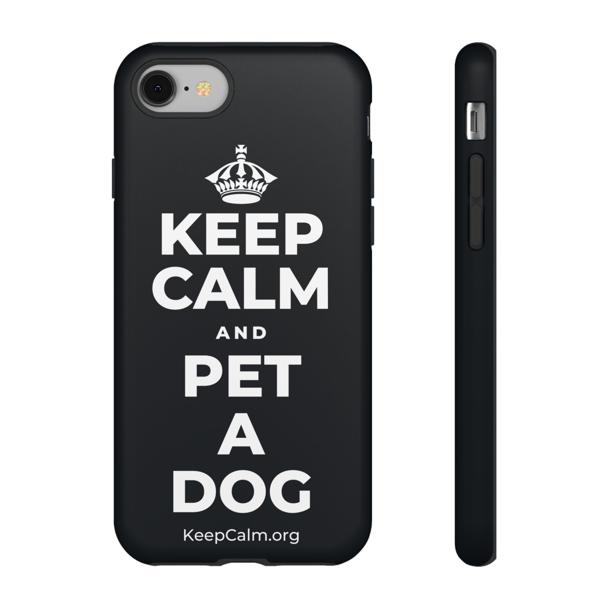 KEEP CALM AND PET A DOG Phone Case (Dark)
