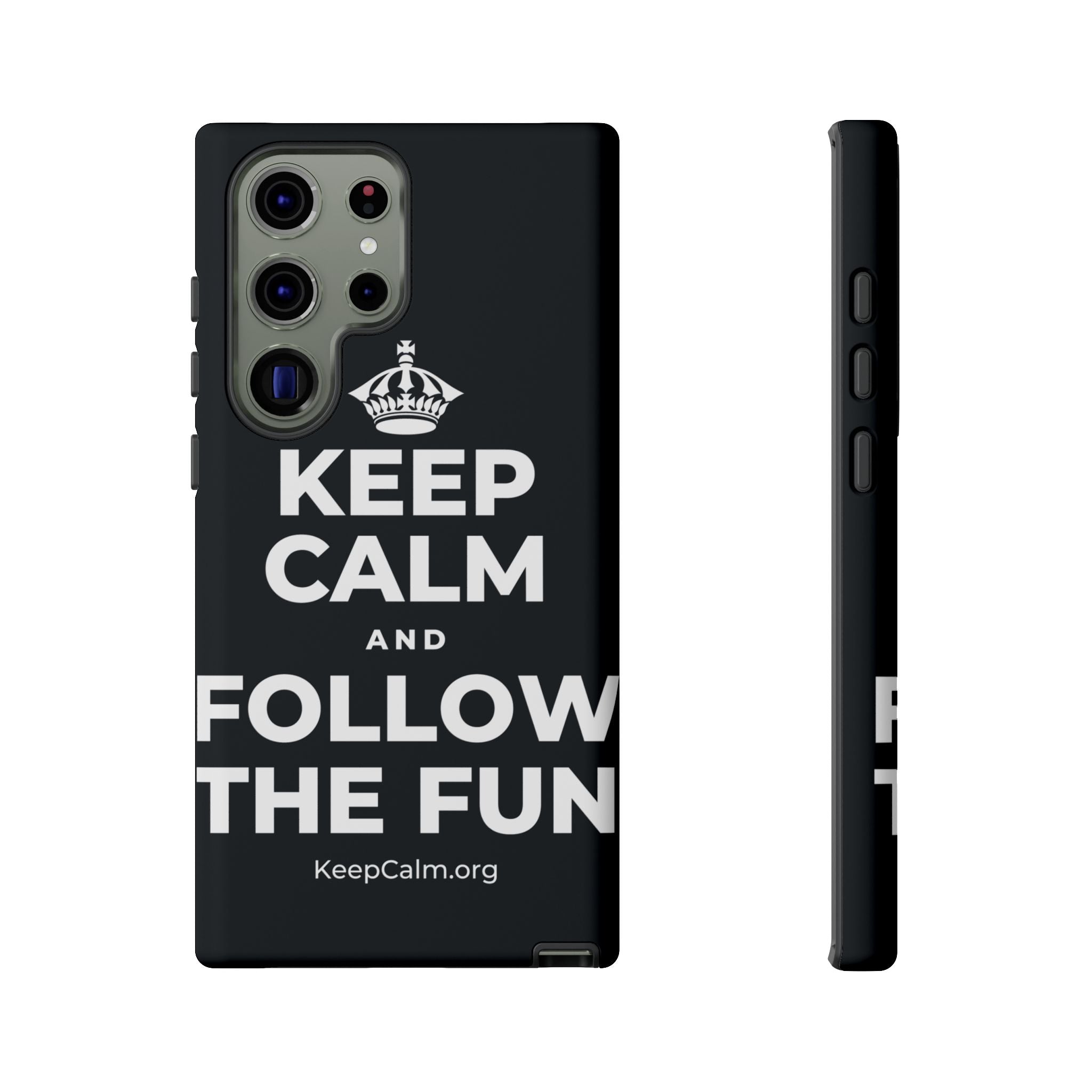 KEEP CALM AND FOLLOW THE FUN Phone Case (Dark)
