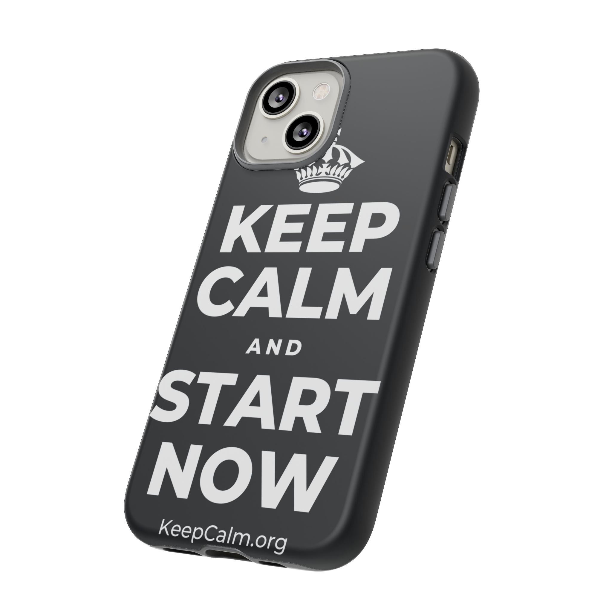 KEEP CALM AND START NOW Phone Case (Dark)