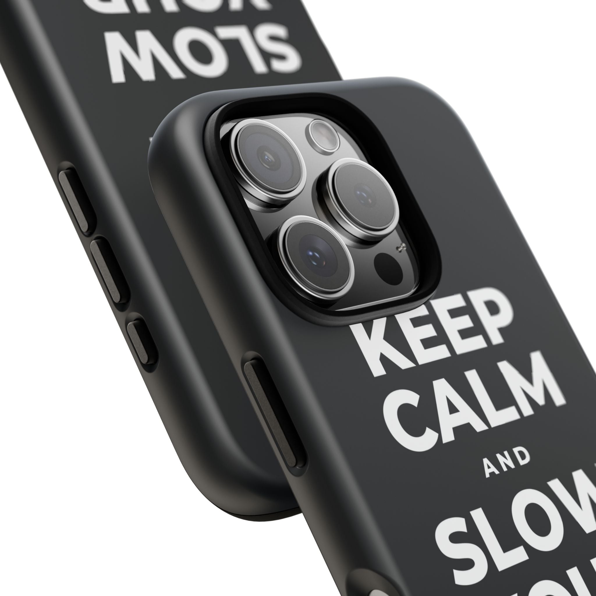 KEEP CALM AND SLOW YOUR SUMMER DAYS Phone Case (Dark)