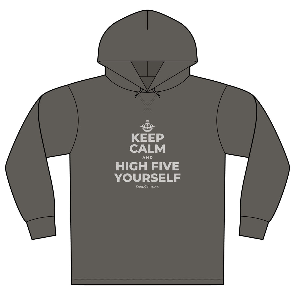 KEEP CALM AND HIGH FIVE YOURSELF Organic Hoodie Tee