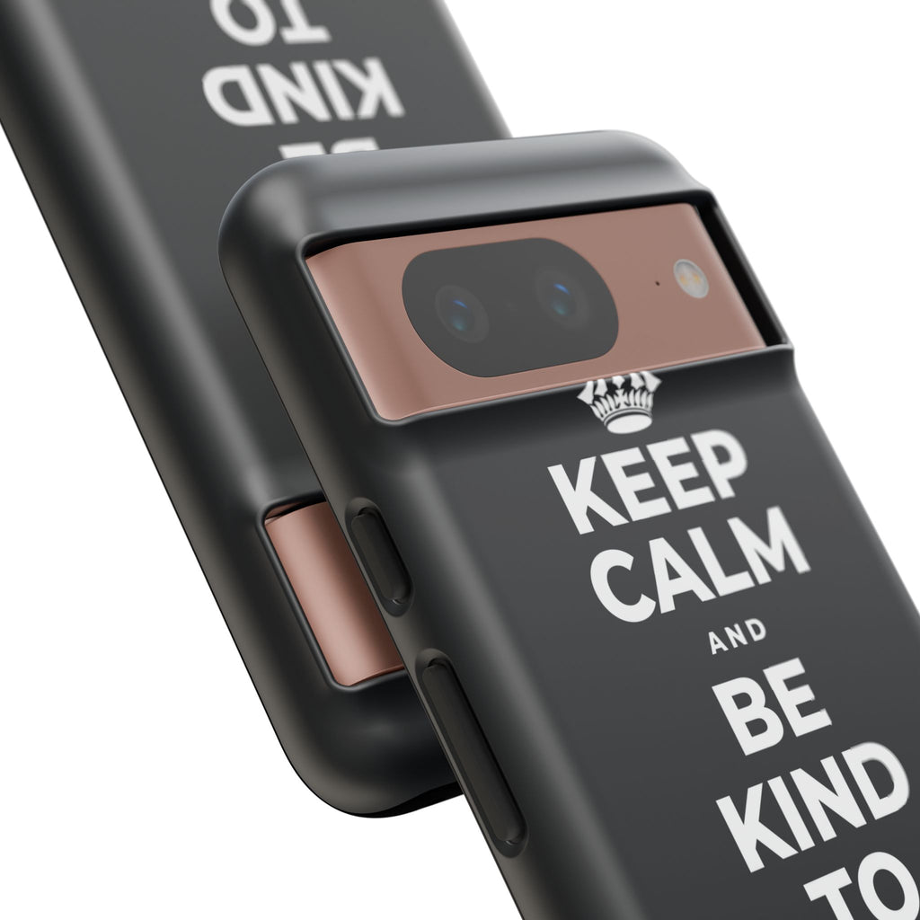 KEEP CALM AND BE KIND TO THE NEW KID Phone Case (Dark)