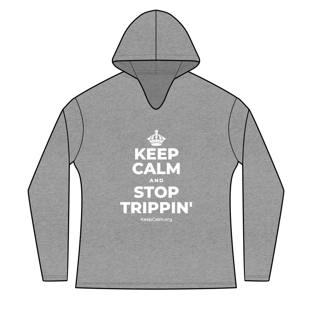 KEEP CALM AND STOP TRIPPIN' Women's Long Sleeve Hoodie