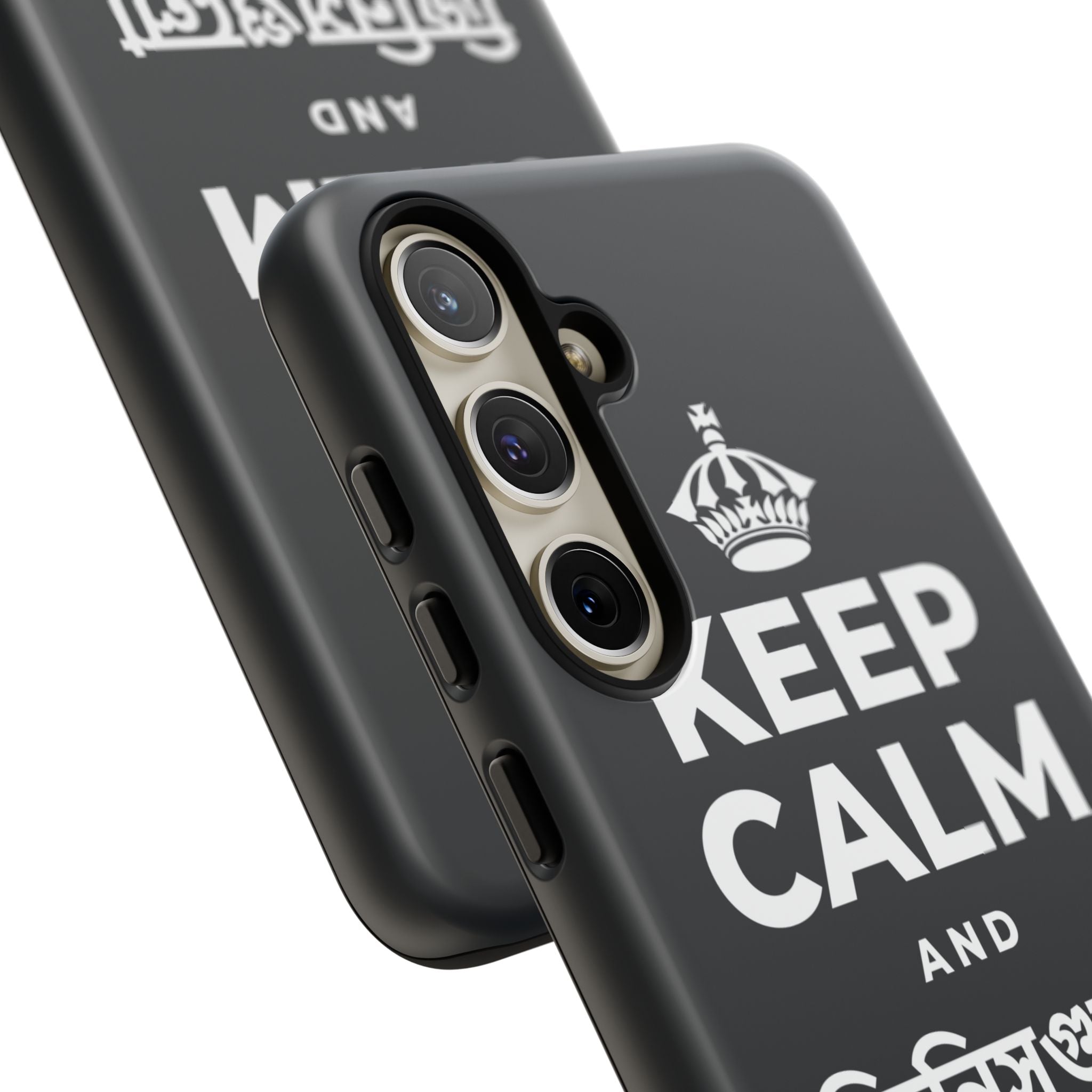 KEEP CALM AND জিনিসগুলো ঝরে যেতে দাও Phone Case (Dark)