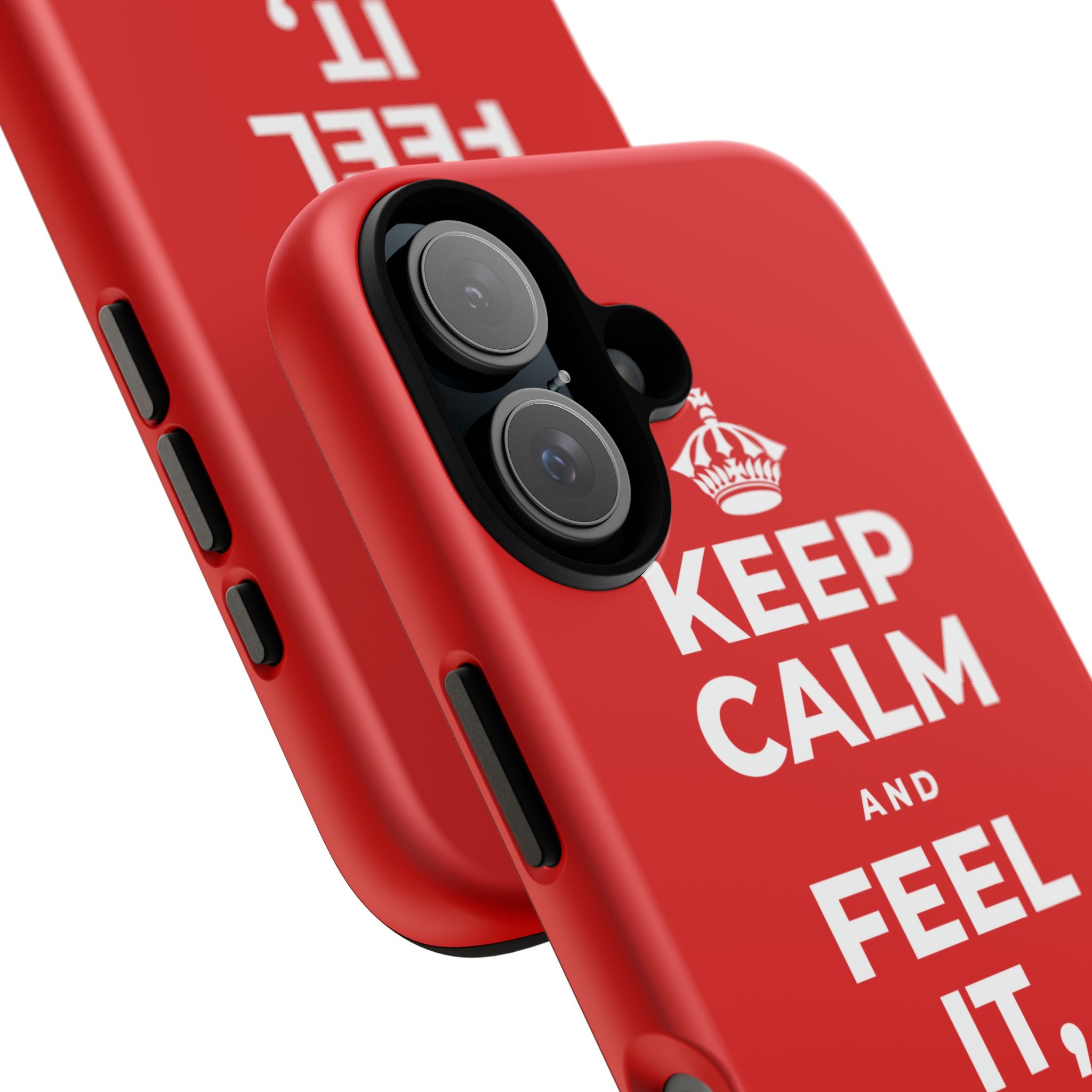 KEEP CALM AND FEEL IT, NOT FEED IT Phone Case
