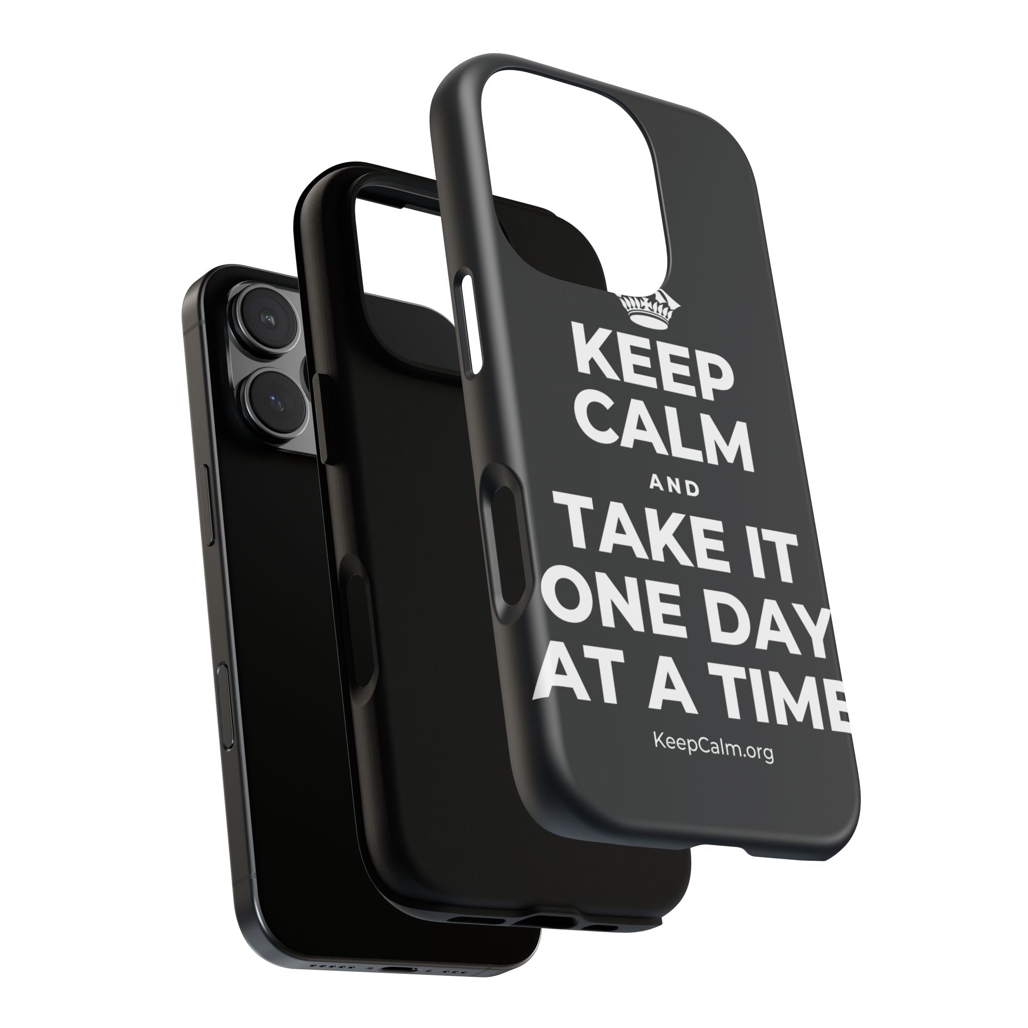 KEEP CALM AND TAKE IT ONE DAY AT A TIME Phone Case (Dark)