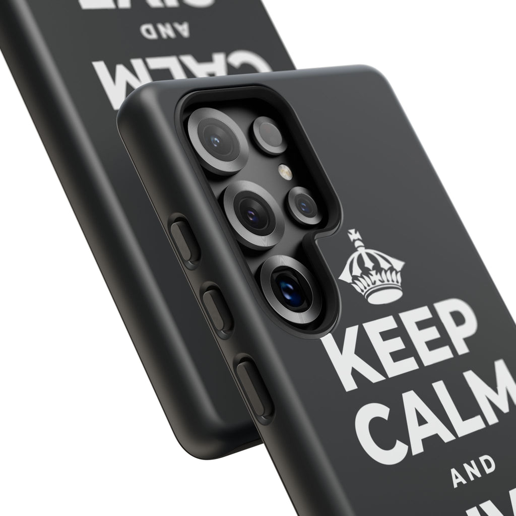 KEEP CALM AND GIVE THANKS Phone Case (Dark)