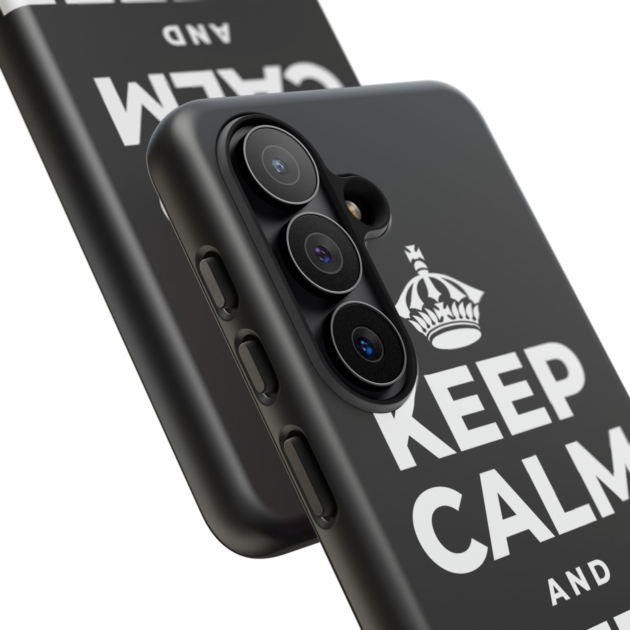KEEP CALM AND COFFEE FIRST Phone Case
