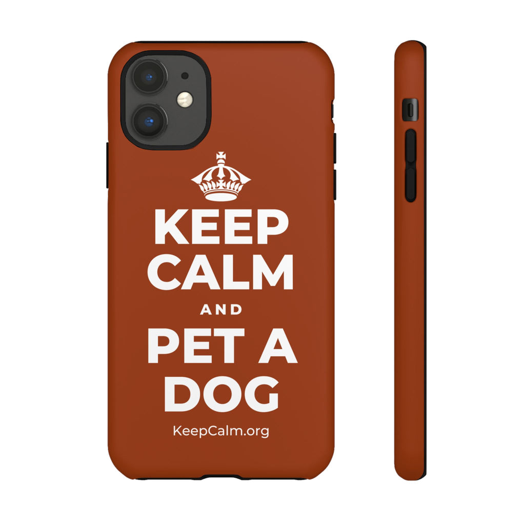 KEEP CALM AND PET A DOG Phone Case