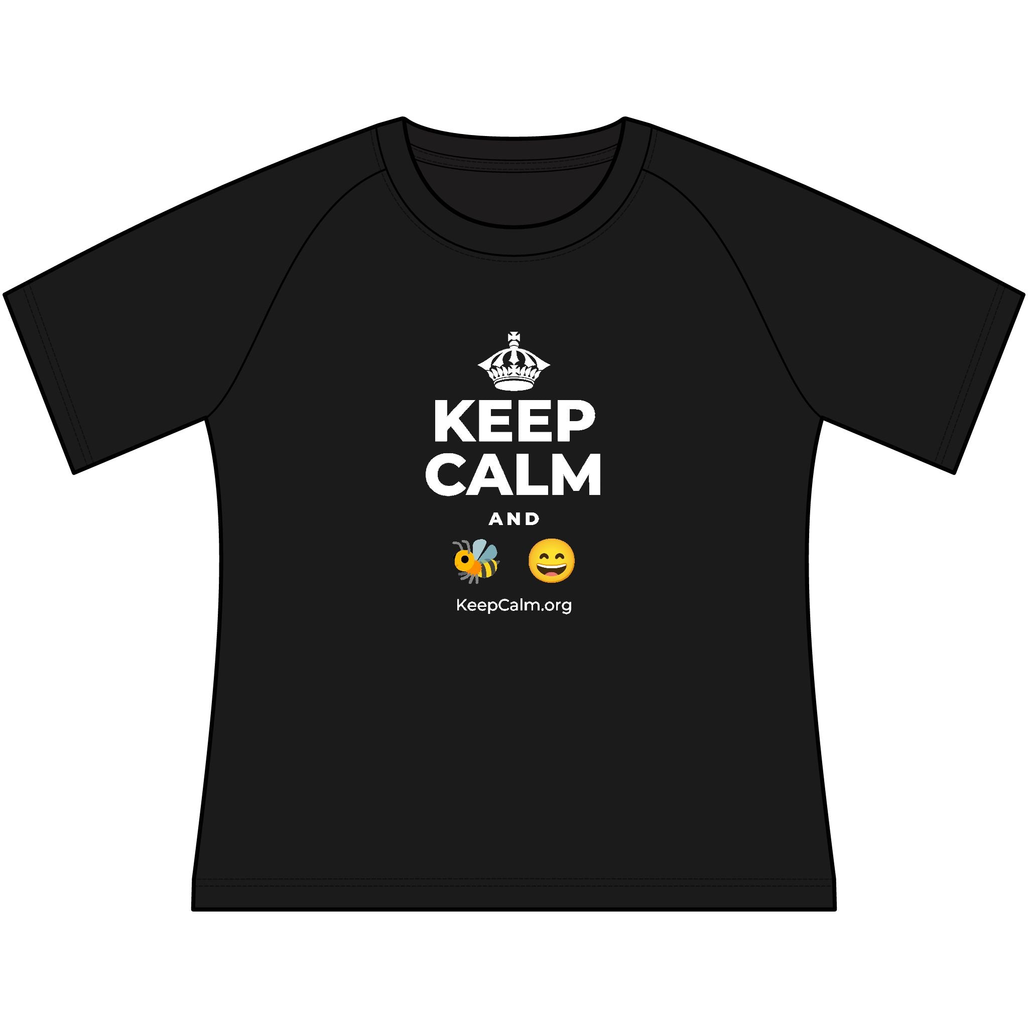 KEEP CALM AND 🐝 😄 Women's Raglan Tee