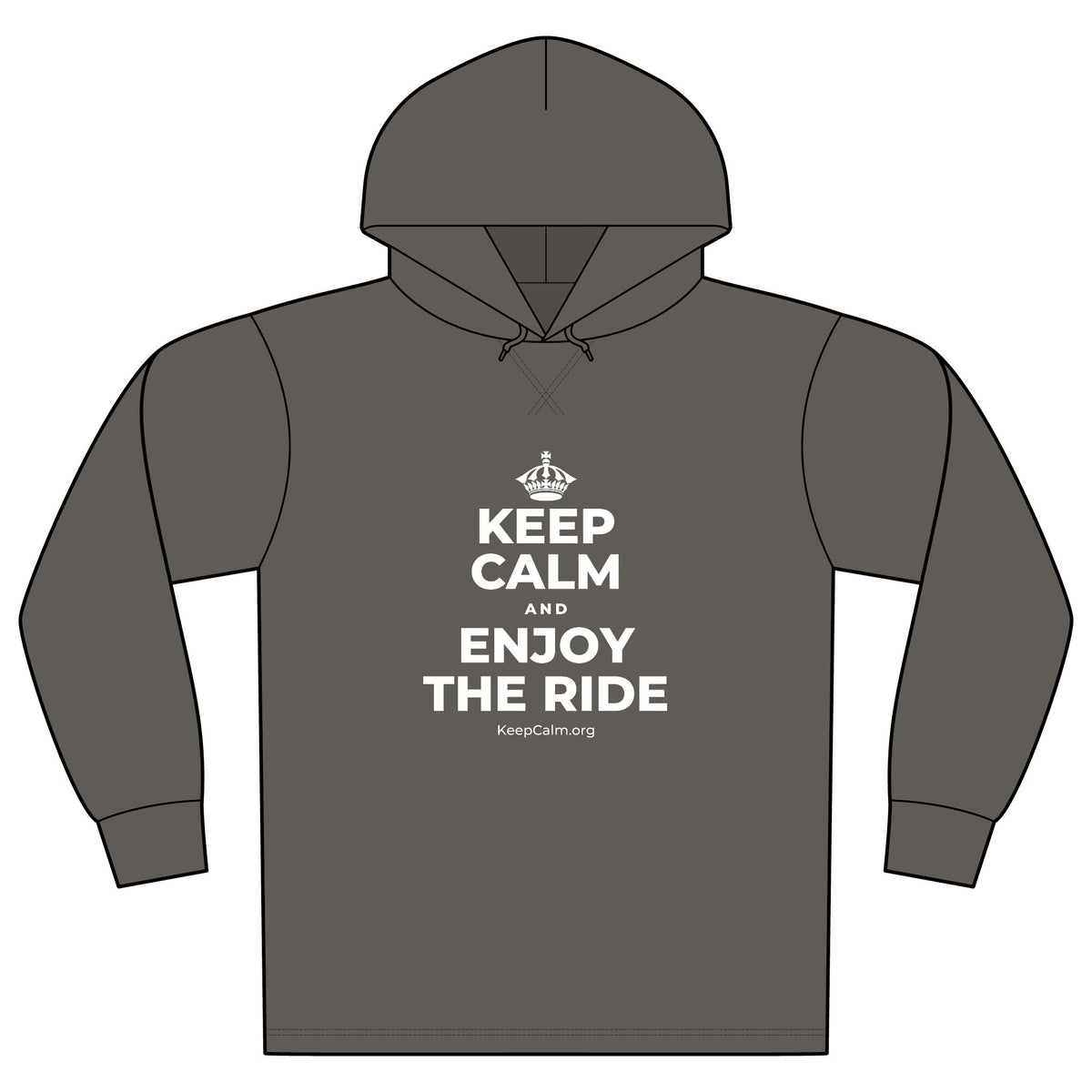 KEEP CALM AND ENJOY THE RIDE Organic Hoodie Tee