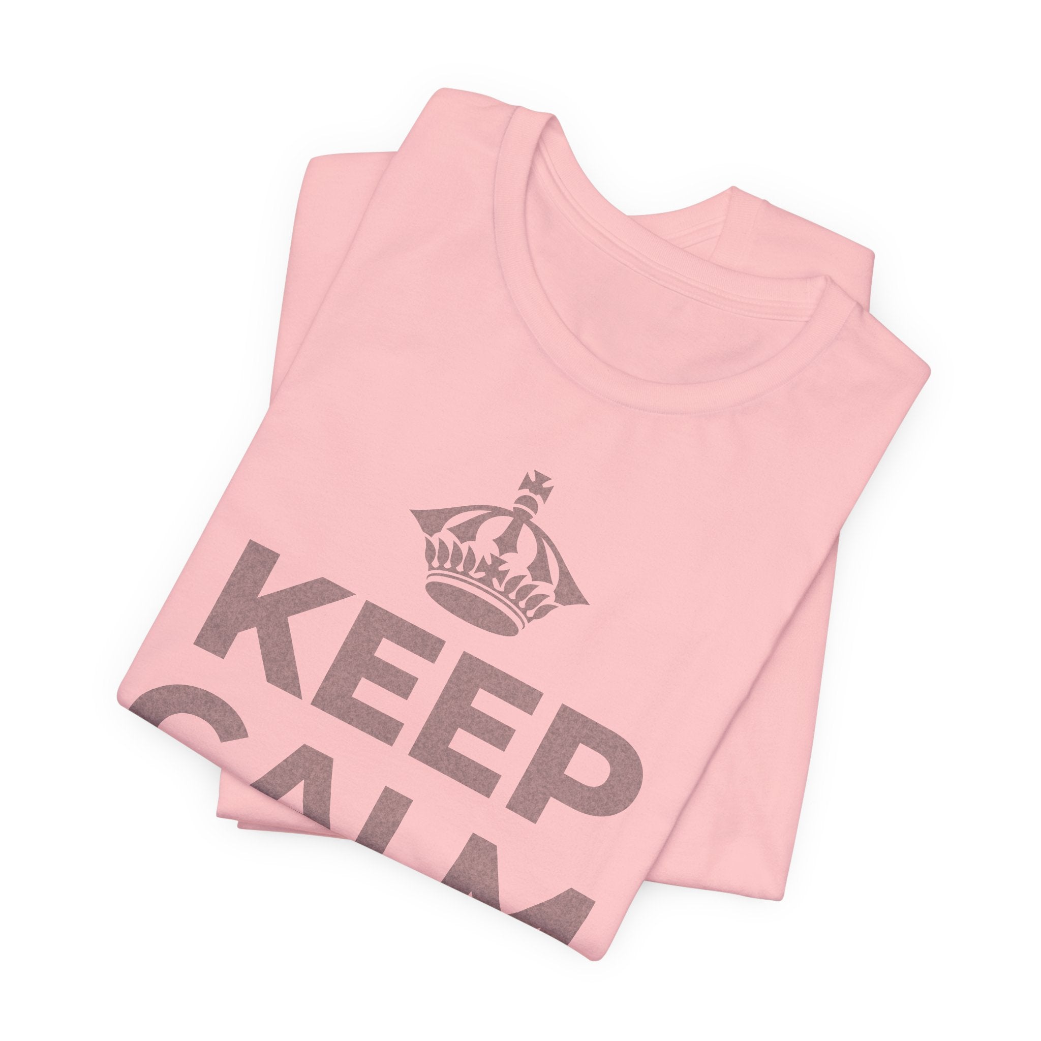 KEEP CALM AND 相信好事正在路上 T-Shirt (White–Asphalt)