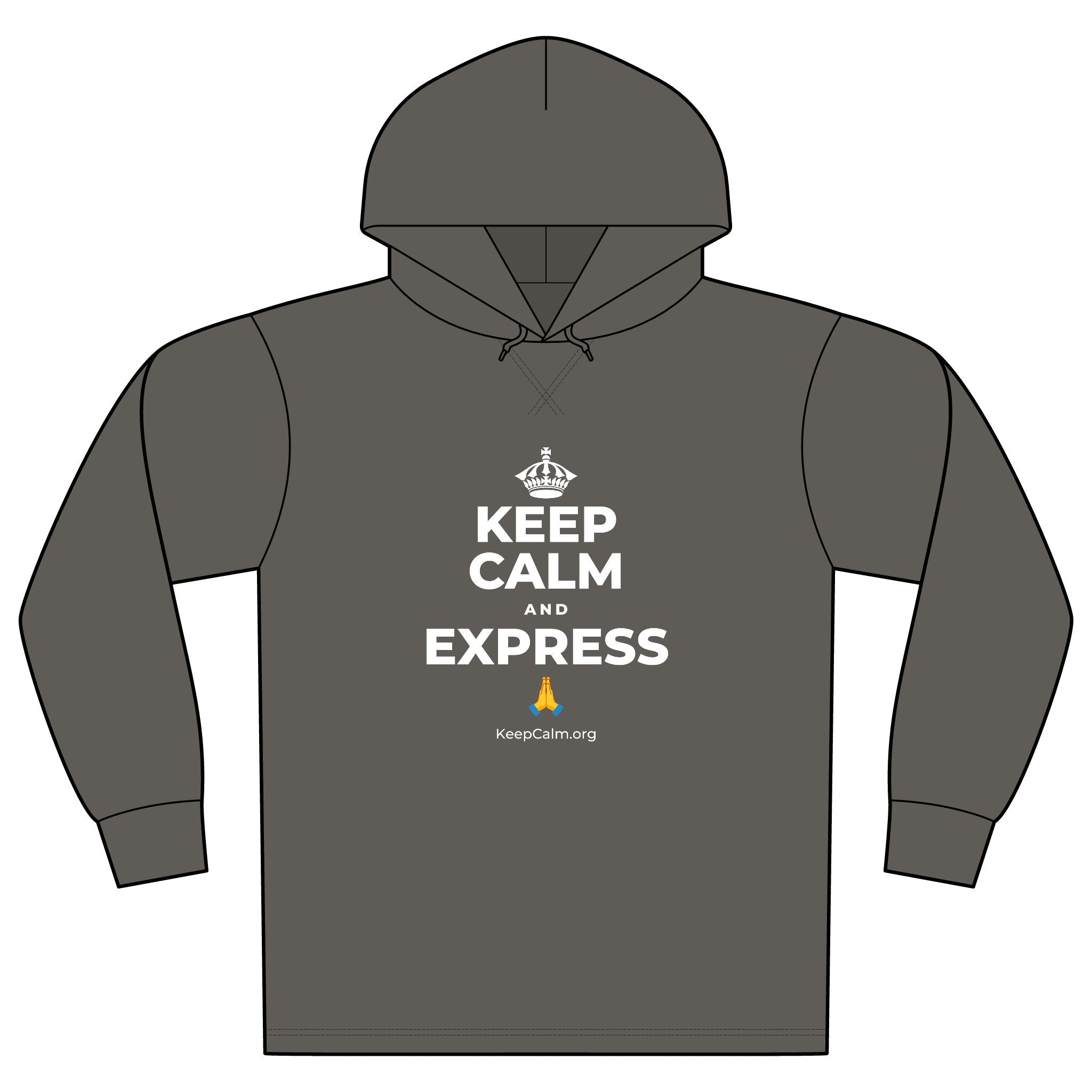 KEEP CALM AND EXPRESS 🙏 Organic Hoodie Tee