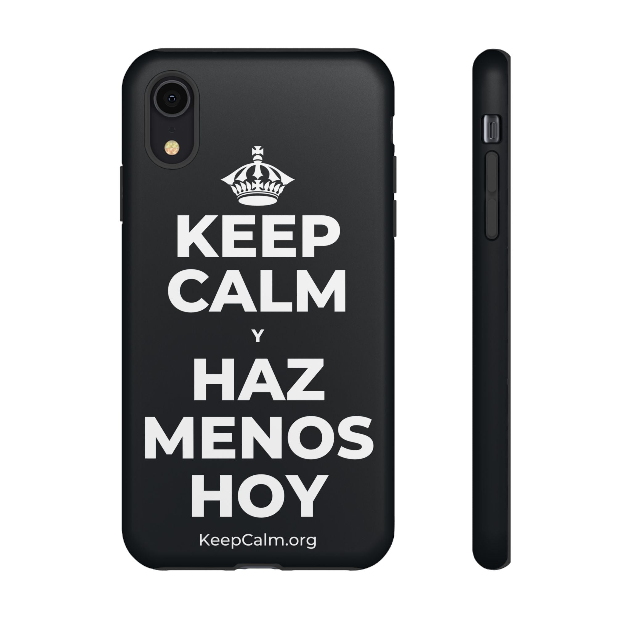 KEEP CALM Y HAZ MENOS HOY Phone Case (Dark)