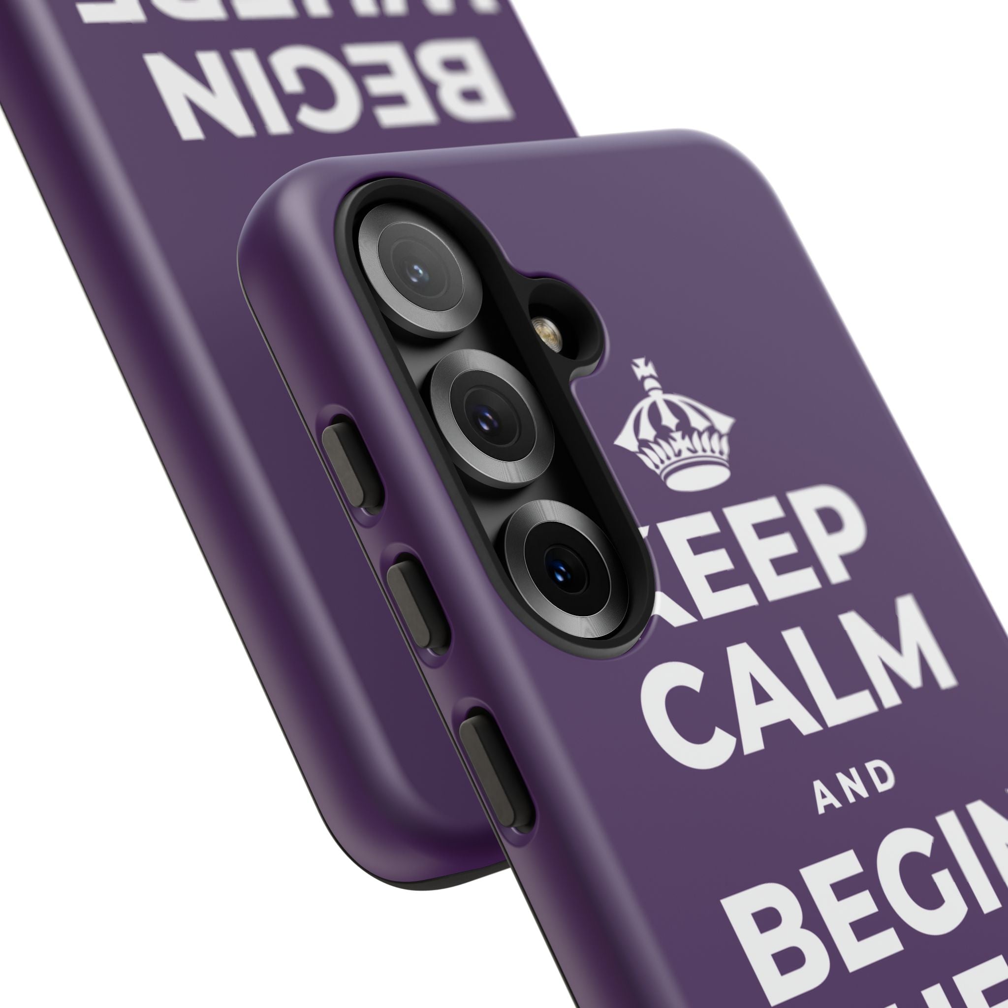 KEEP CALM AND BEGIN WHERE YOU ARE Phone Case