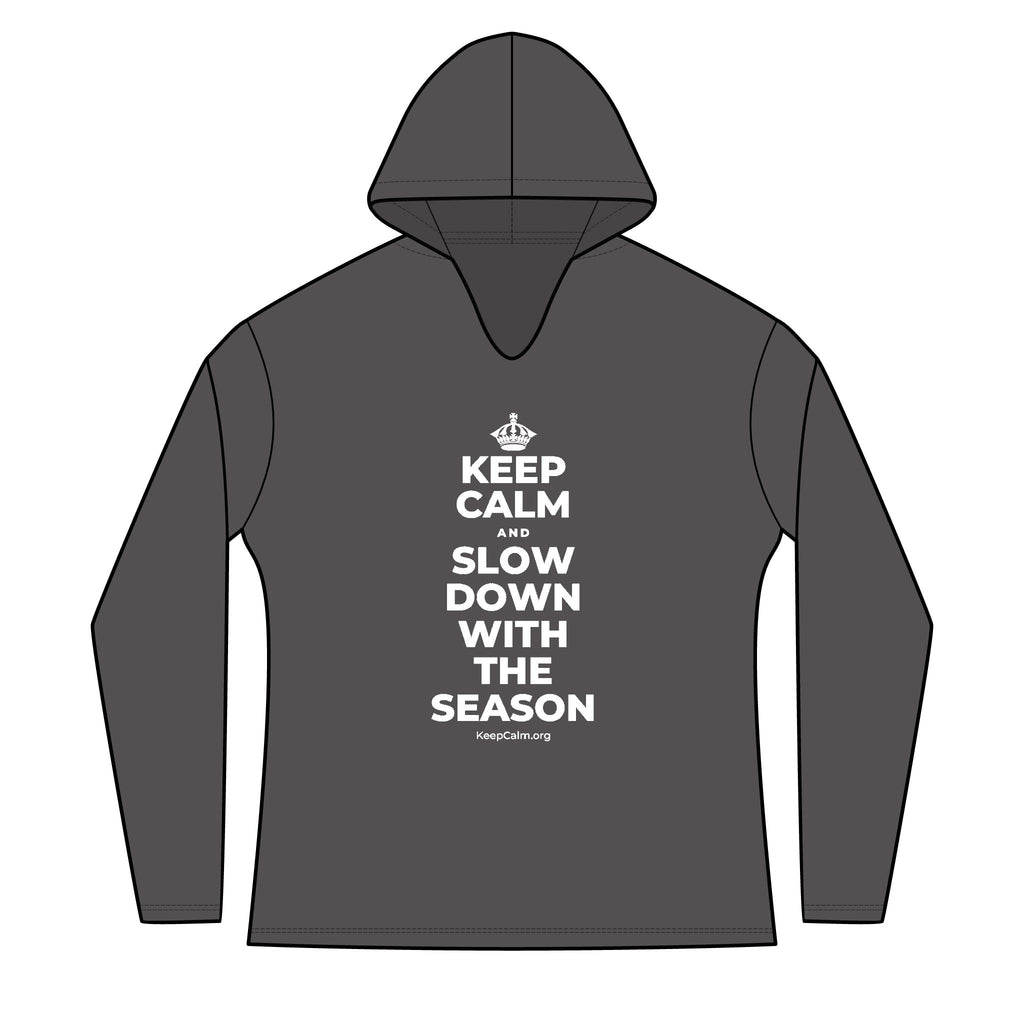 KEEP CALM AND SLOW DOWN WITH THE SEASON Women's Long Sleeve Hoodie