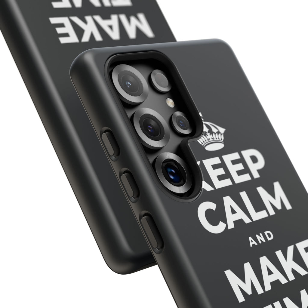 KEEP CALM AND MAKE TIME TO PLAY Phone Case (Dark)