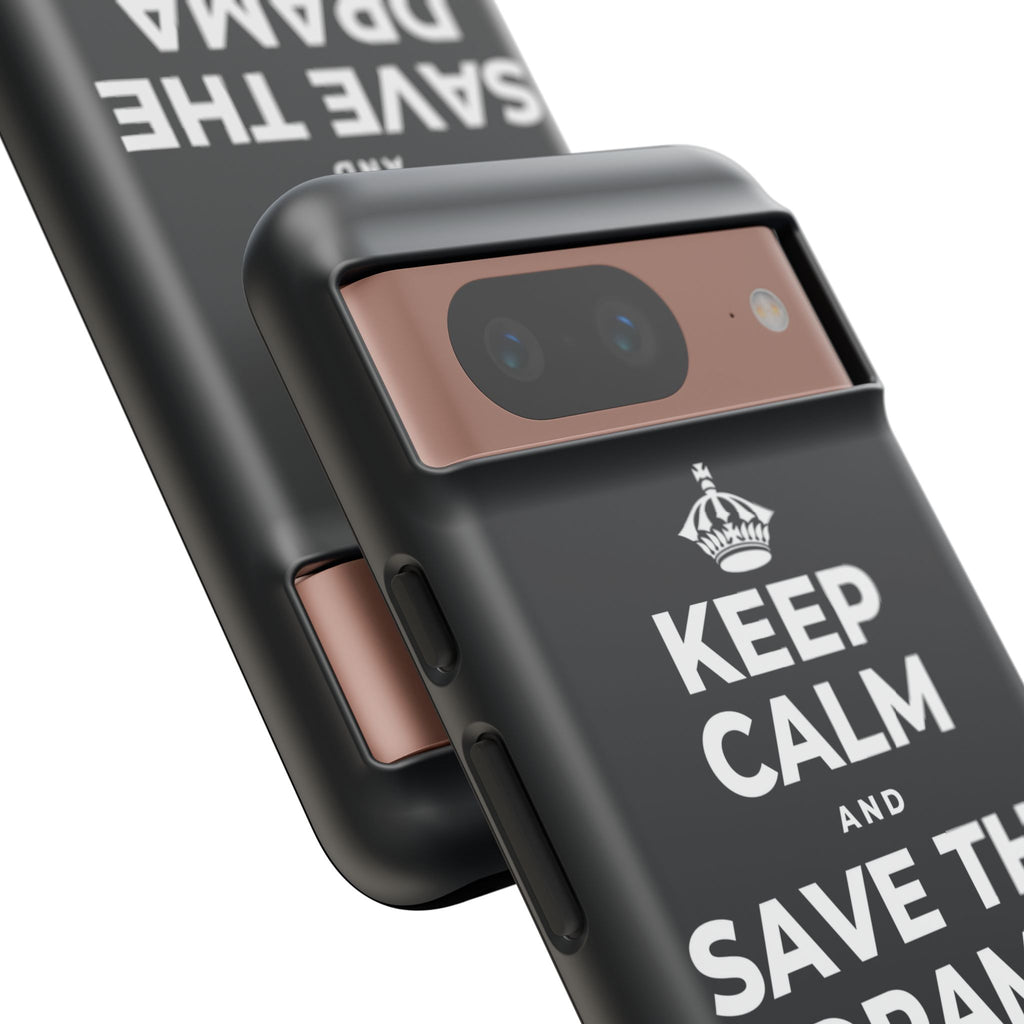 KEEP CALM AND SAVE THE DRAMA FOR YOUR 🦙 Phone Case (Dark)