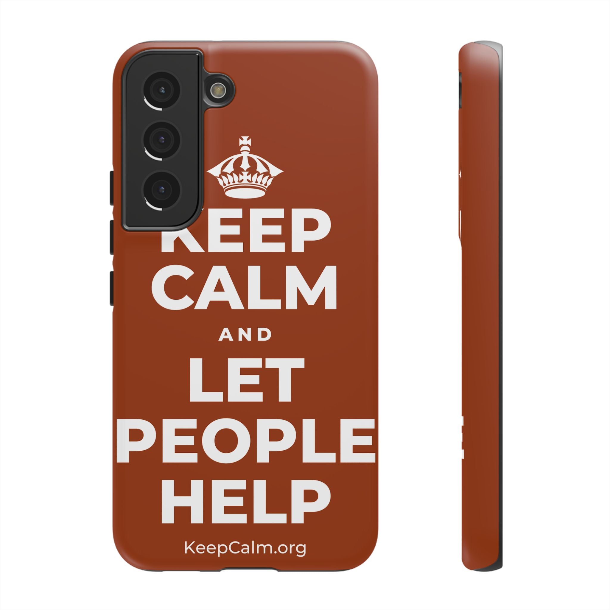 KEEP CALM AND LET PEOPLE HELP Phone Case