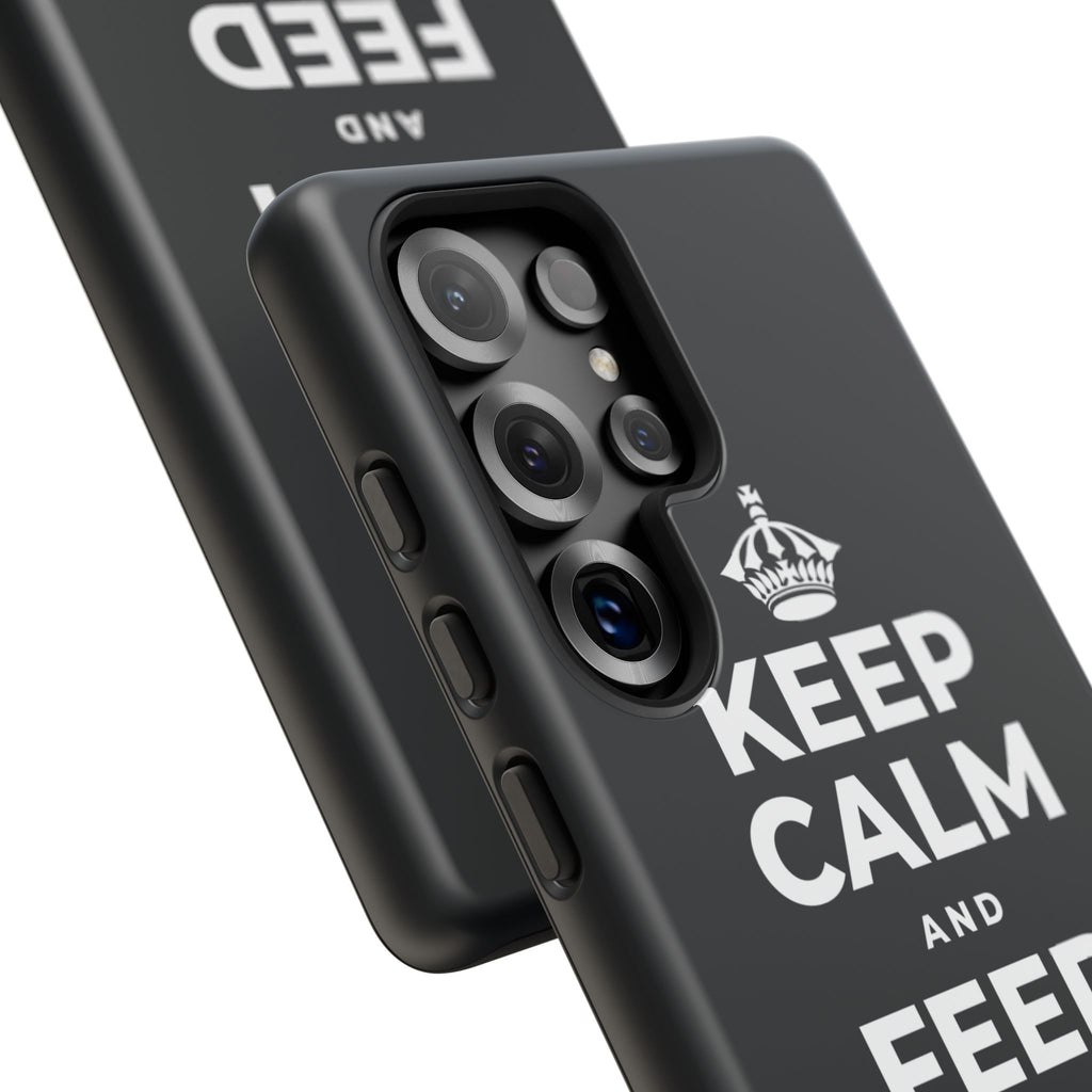 KEEP CALM AND FEED YOUR SOUL TOO Phone Case (Dark)