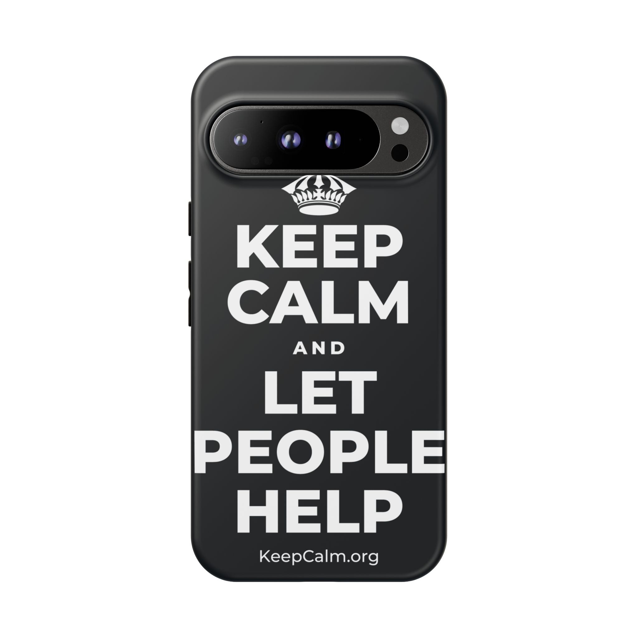 KEEP CALM AND LET PEOPLE HELP Phone Case (Dark)