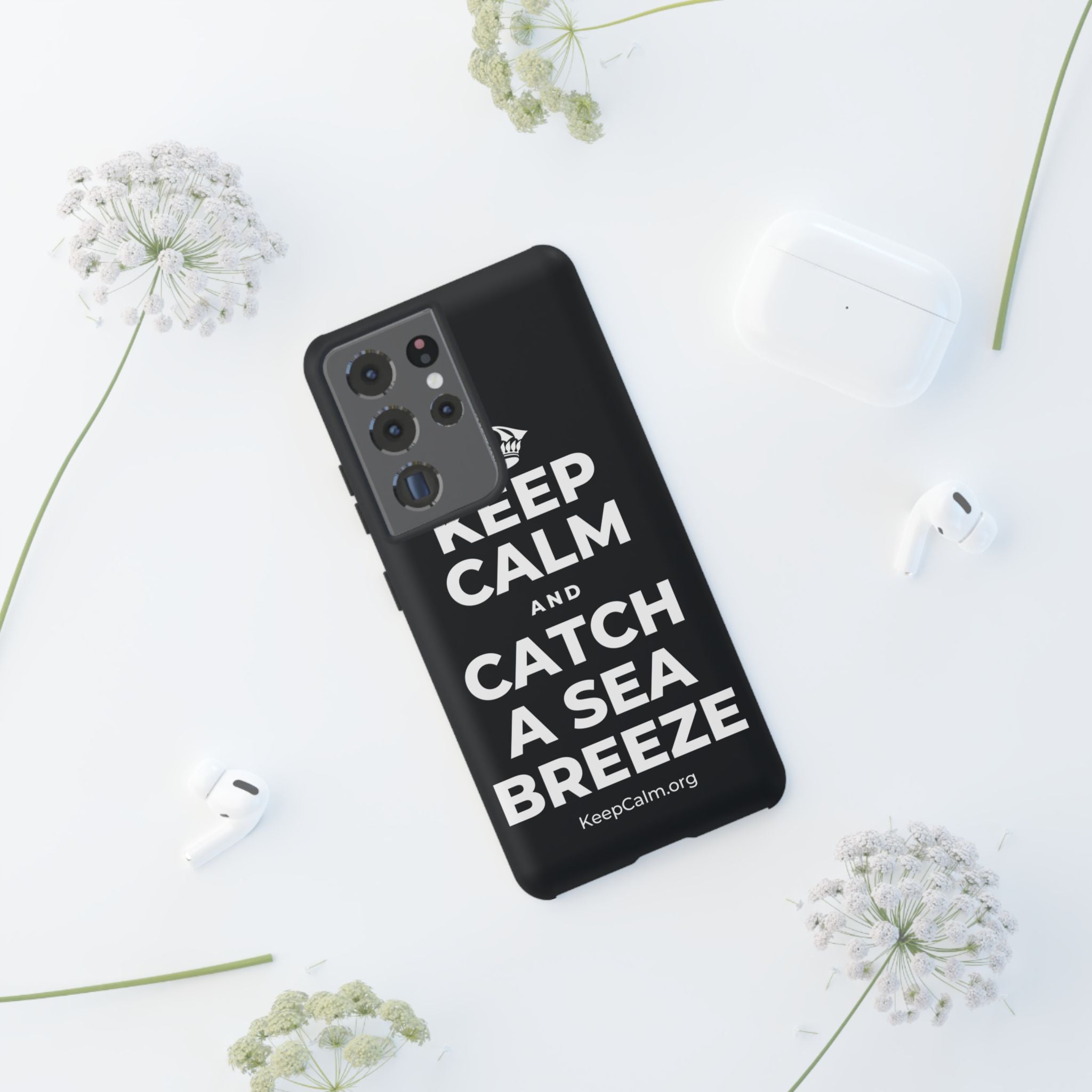 KEEP CALM AND CATCH A SEA BREEZE Phone Case (Dark)