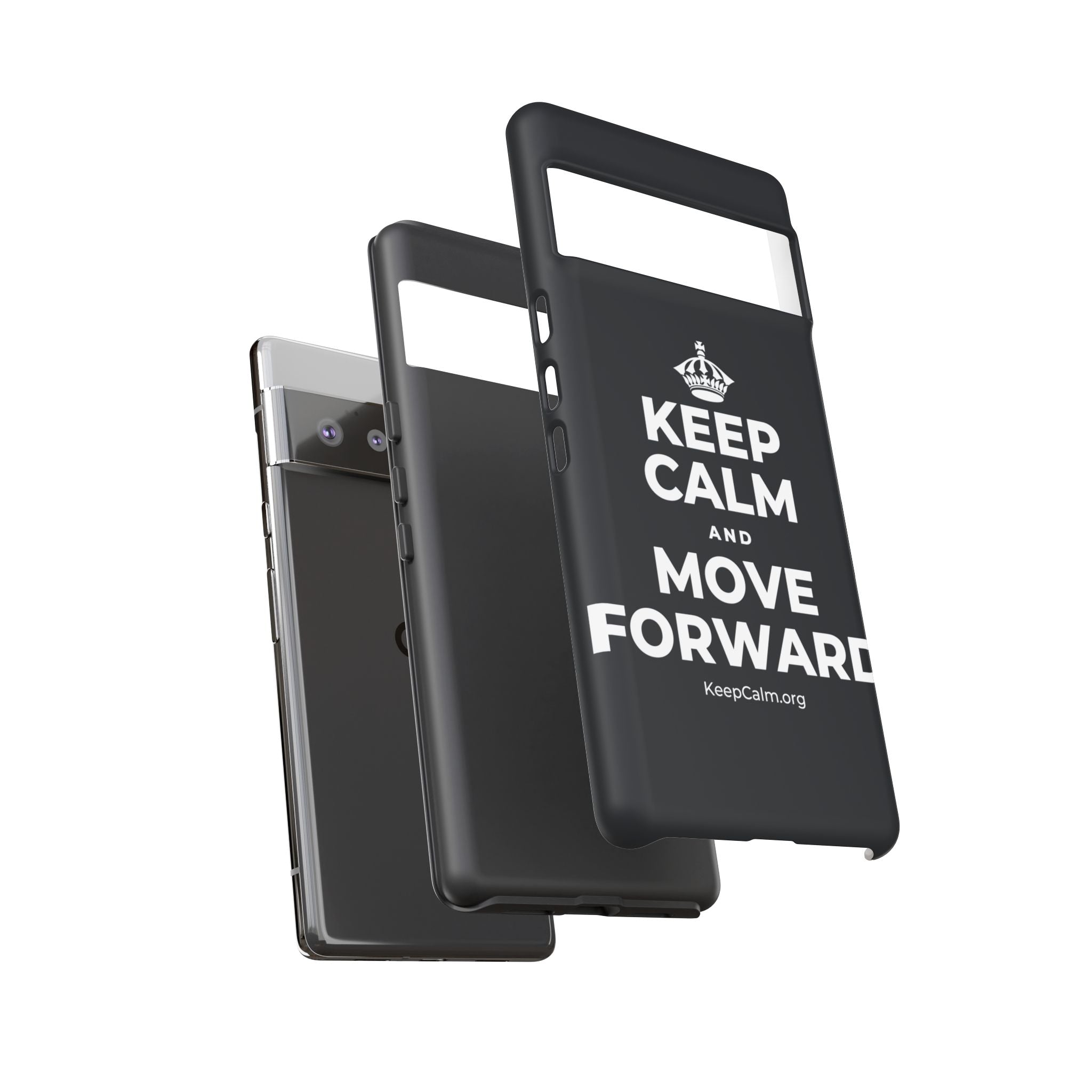 KEEP CALM AND MOVE FORWARD Phone Case (Dark)
