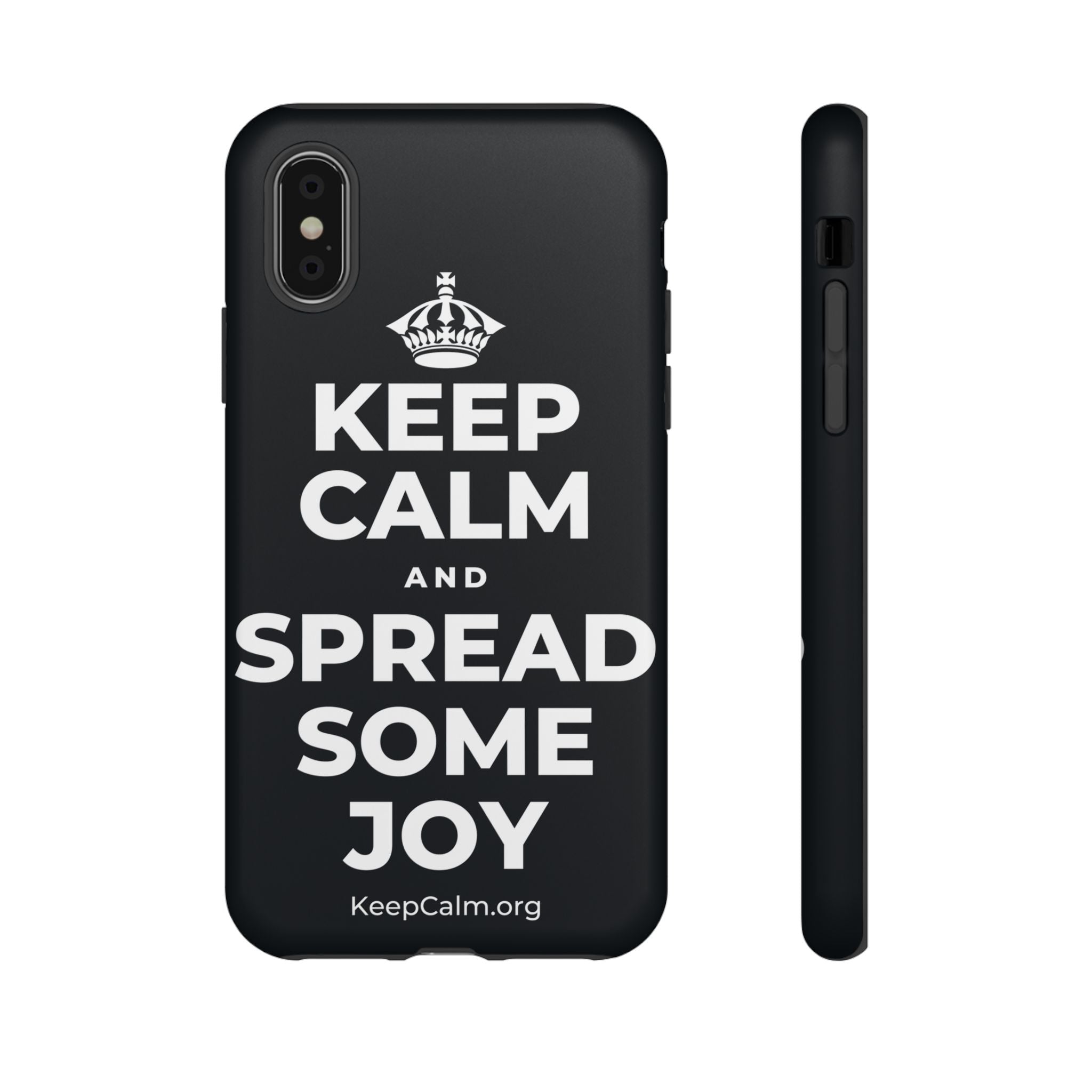 KEEP CALM AND SPREAD SOME JOY Phone Case (Dark)