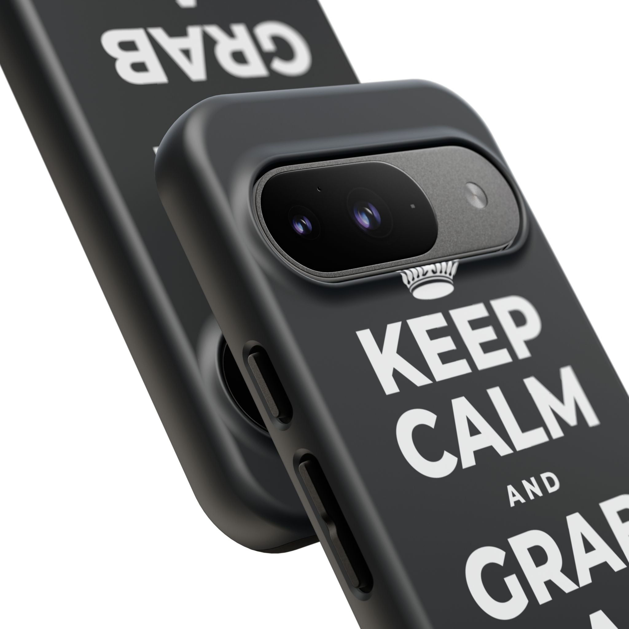 KEEP CALM AND GRAB A WARM DRINK Phone Case (Dark)