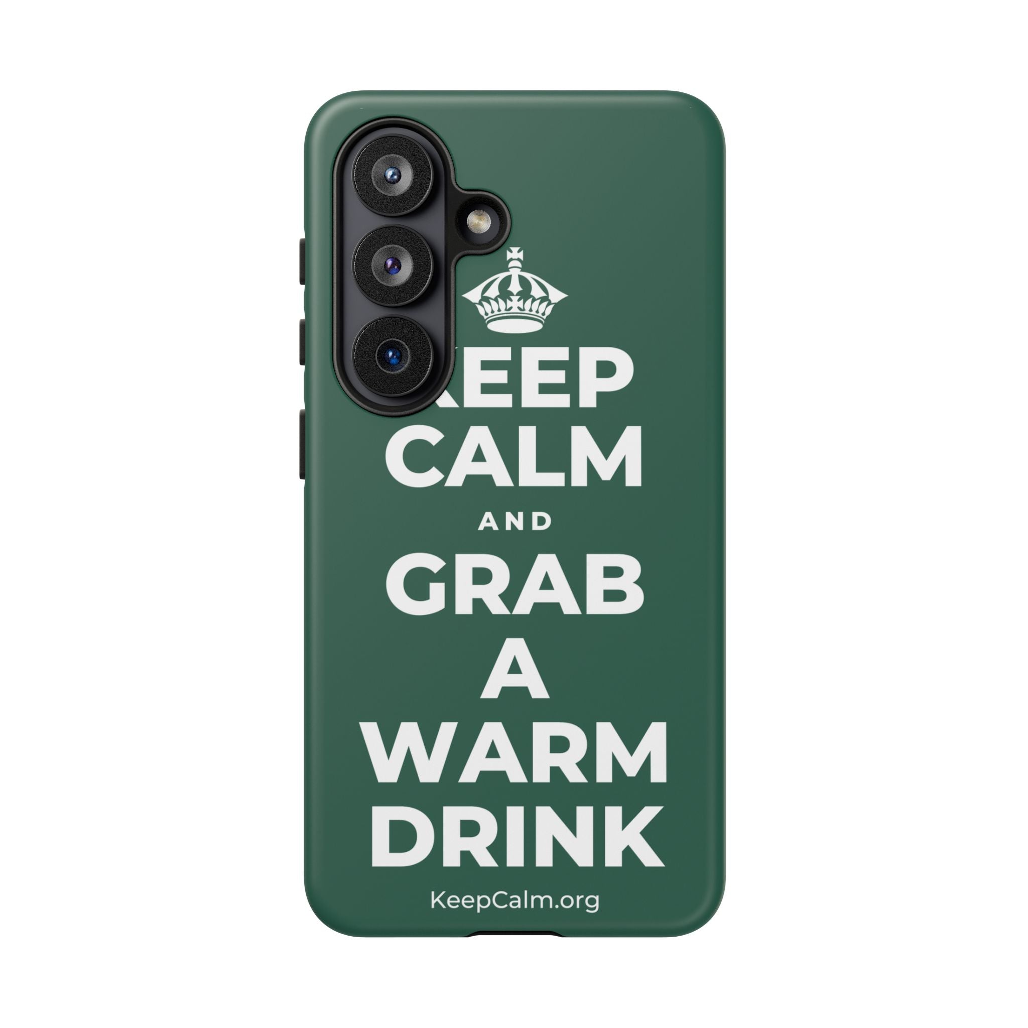 KEEP CALM AND GRAB A WARM DRINK Phone Case