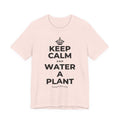 KEEP CALM AND WATER A PLANT T-Shirt (Soft Cream–Heather Mauve)