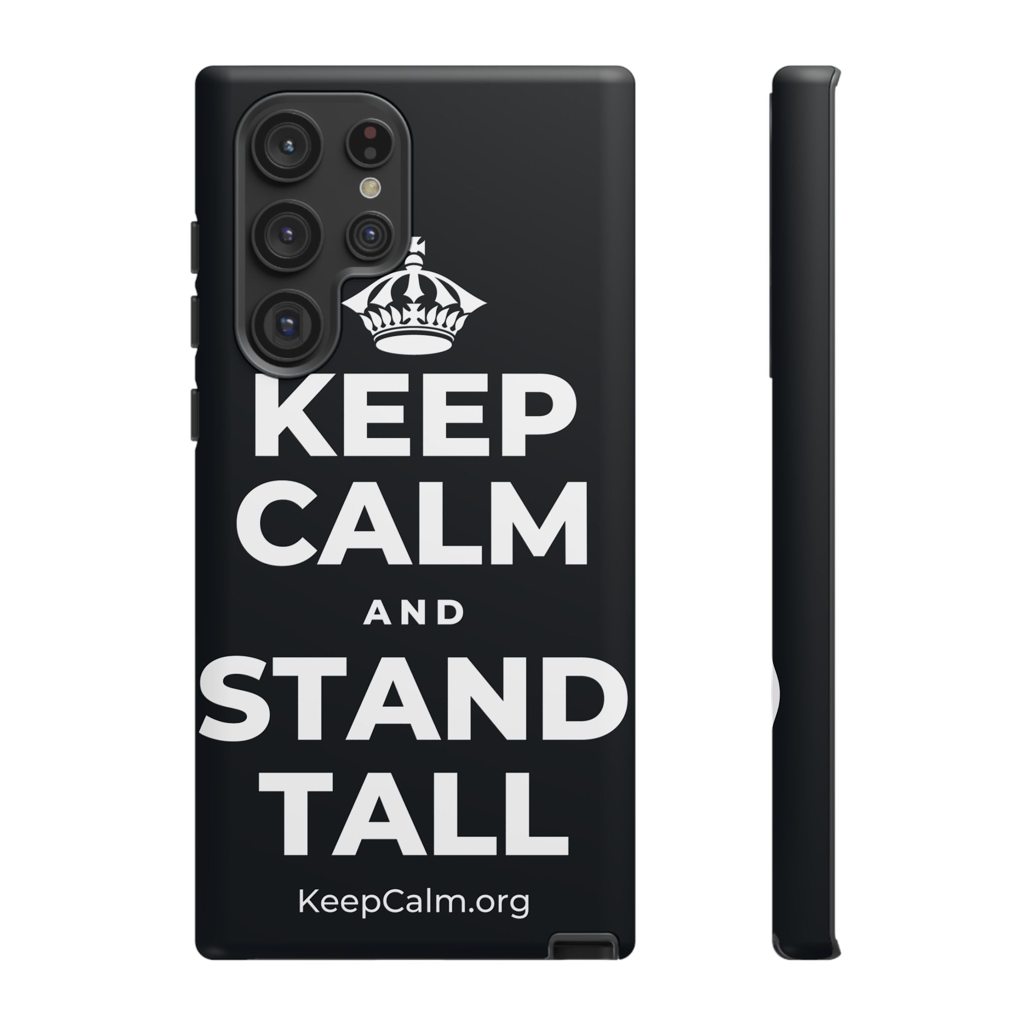 KEEP CALM AND STAND TALL Phone Case (Dark)