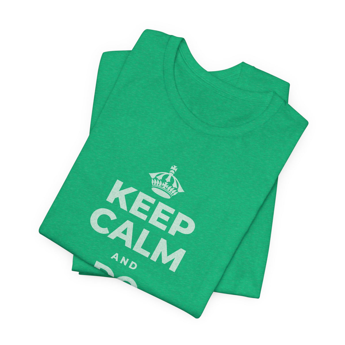 KEEP CALM AND DO TODAY'S REP T-Shirt (Baby Blue–Silver)