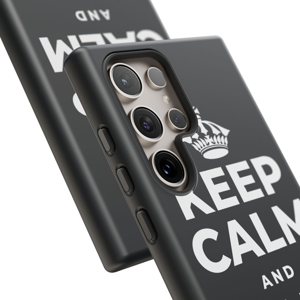 KEEP CALM AND STAND TALL Phone Case (Dark)