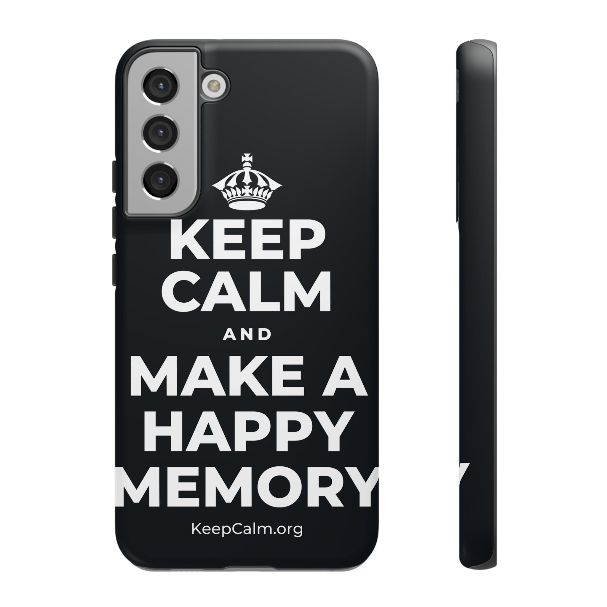 KEEP CALM AND MAKE A HAPPY MEMORY Phone Case (Dark)