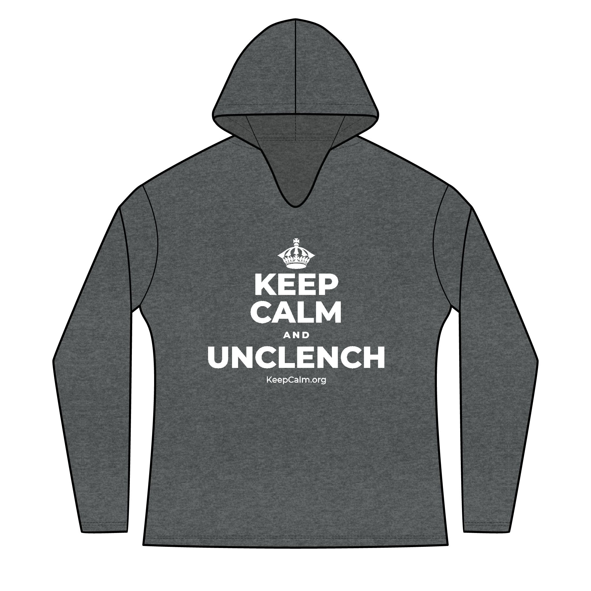 KEEP CALM AND UNCLENCH Women's Long Sleeve Hoodie