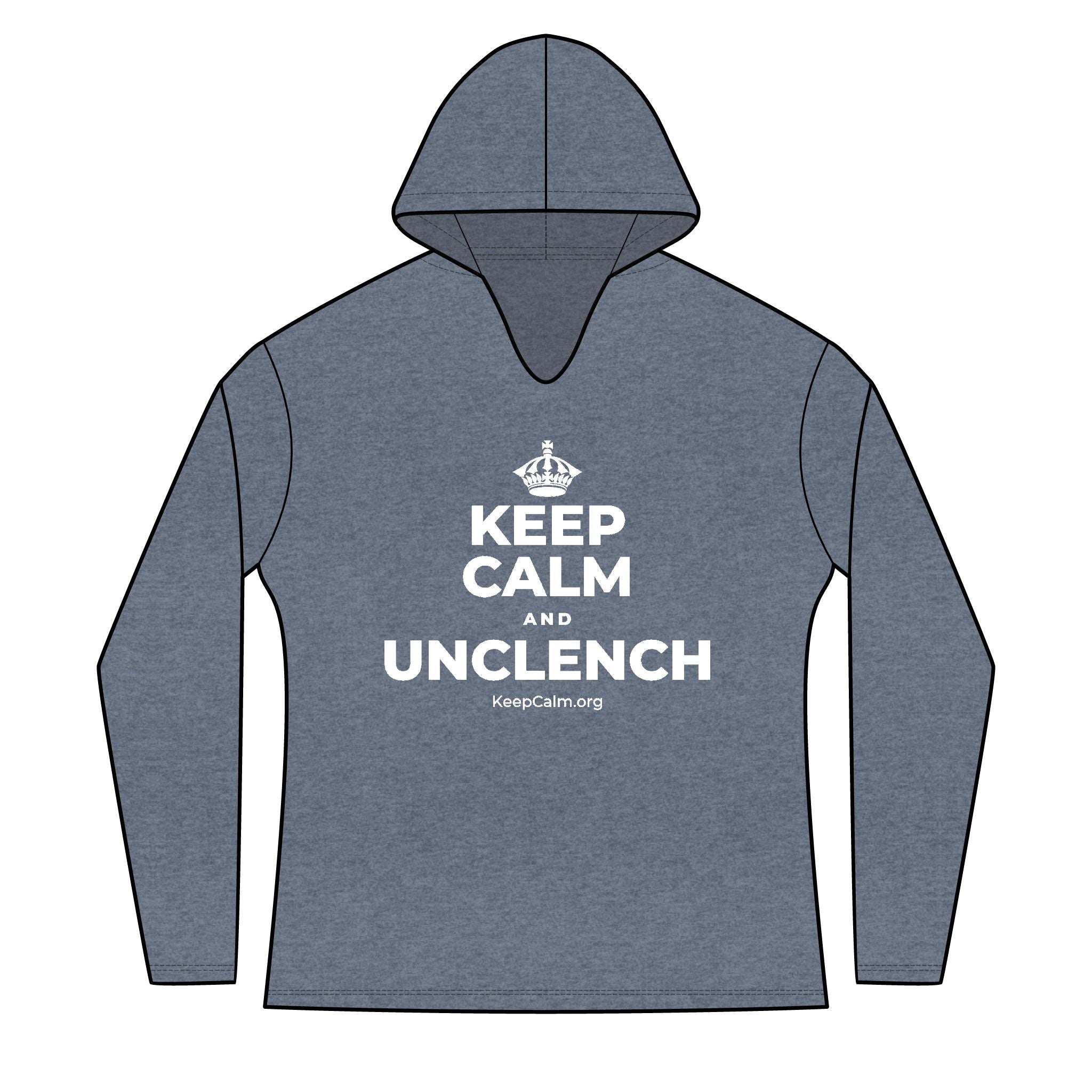 KEEP CALM AND UNCLENCH Women's Long Sleeve Hoodie