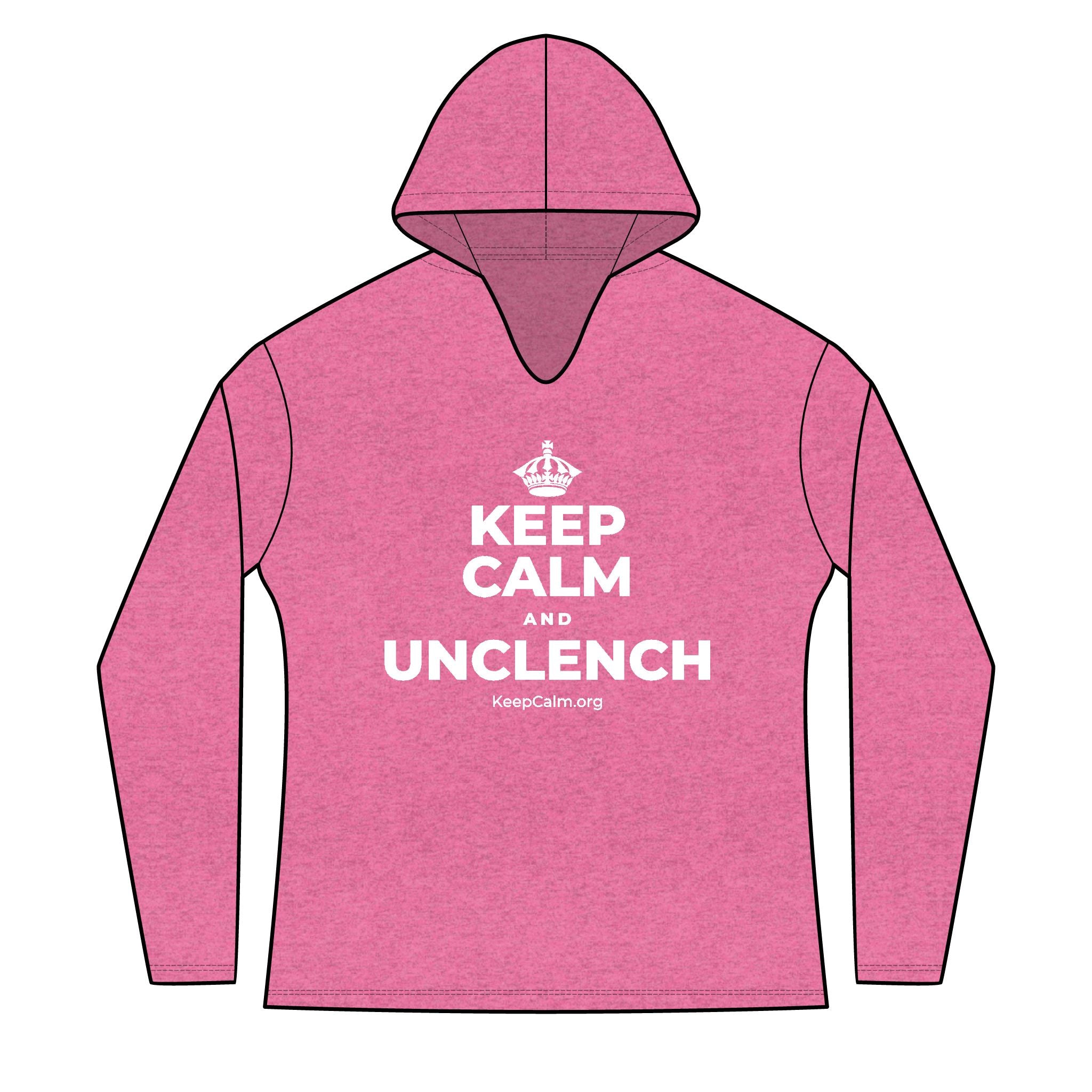 KEEP CALM AND UNCLENCH Women's Long Sleeve Hoodie