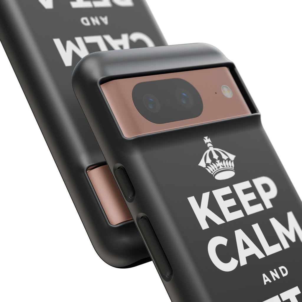 KEEP CALM AND PET A GOAT Phone Case (Dark)