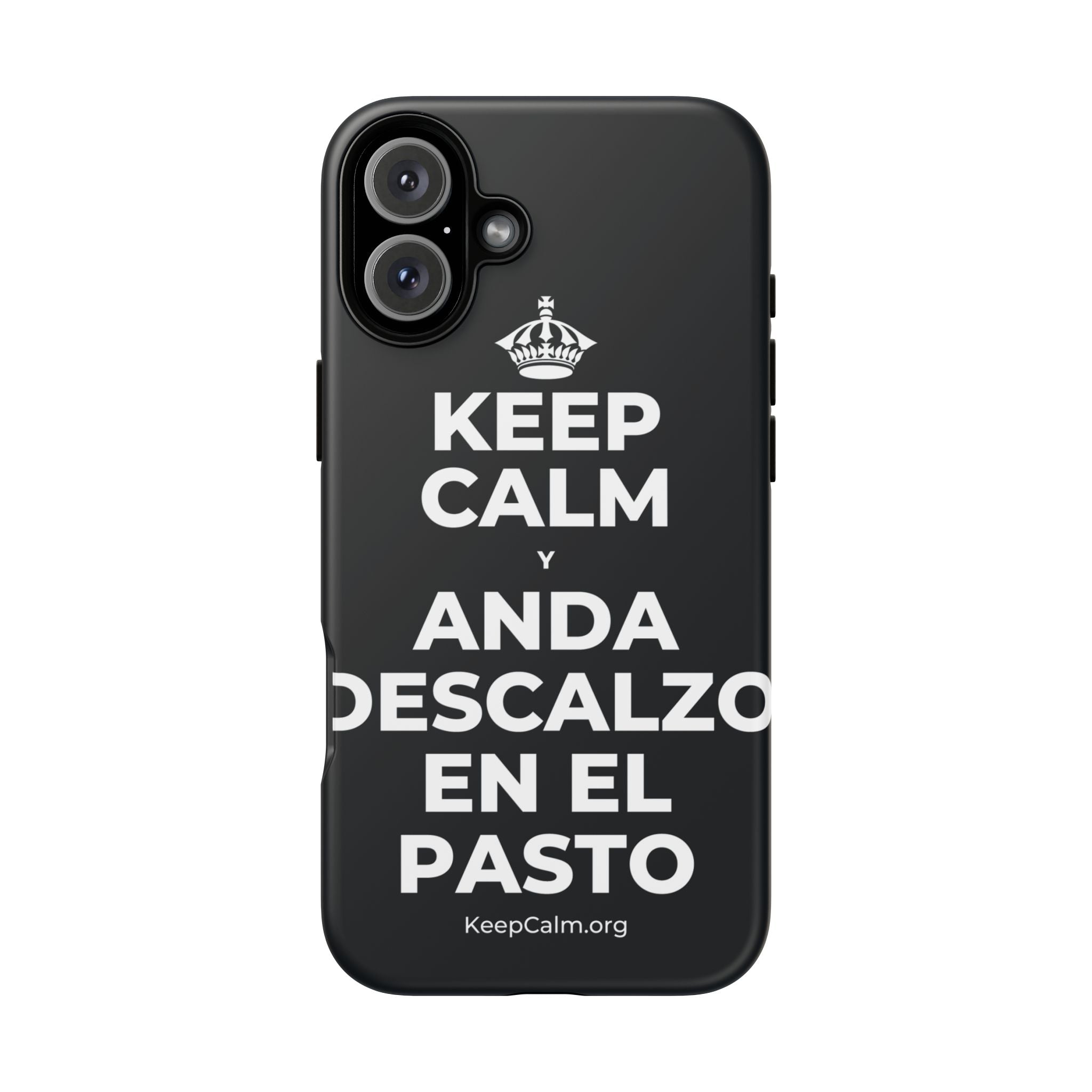 KEEP CALM Y ANDA DESCALZO EN EL PASTO Phone Case (Dark)