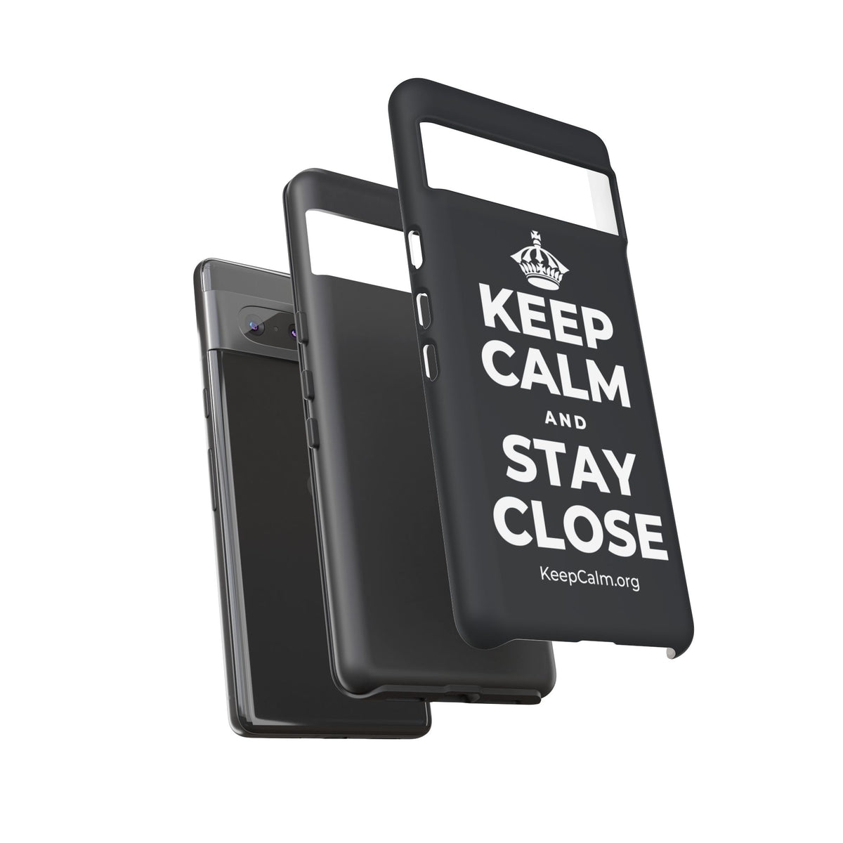 KEEP CALM AND STAY CLOSE Phone Case (Dark)