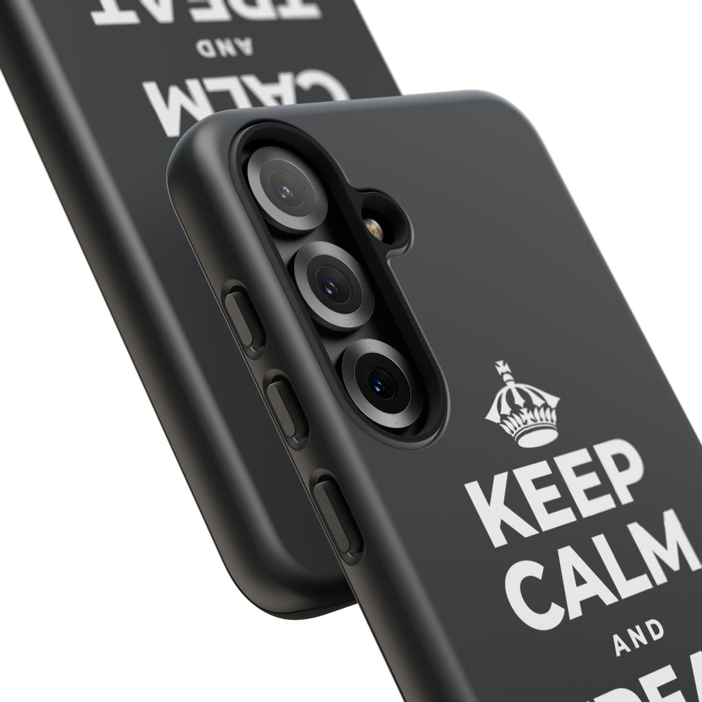 KEEP CALM AND TREAT YOURSELF Phone Case (Dark)