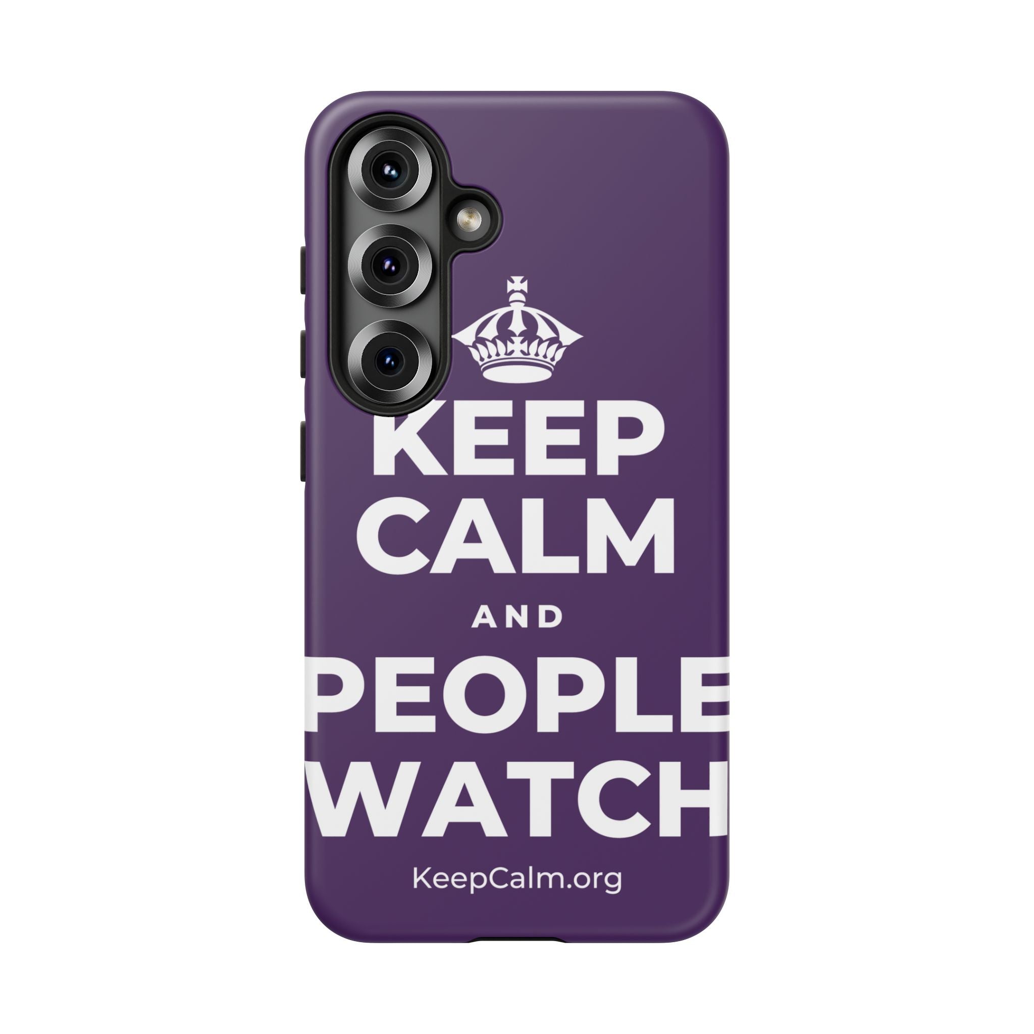 KEEP CALM AND PEOPLE WATCH Phone Case