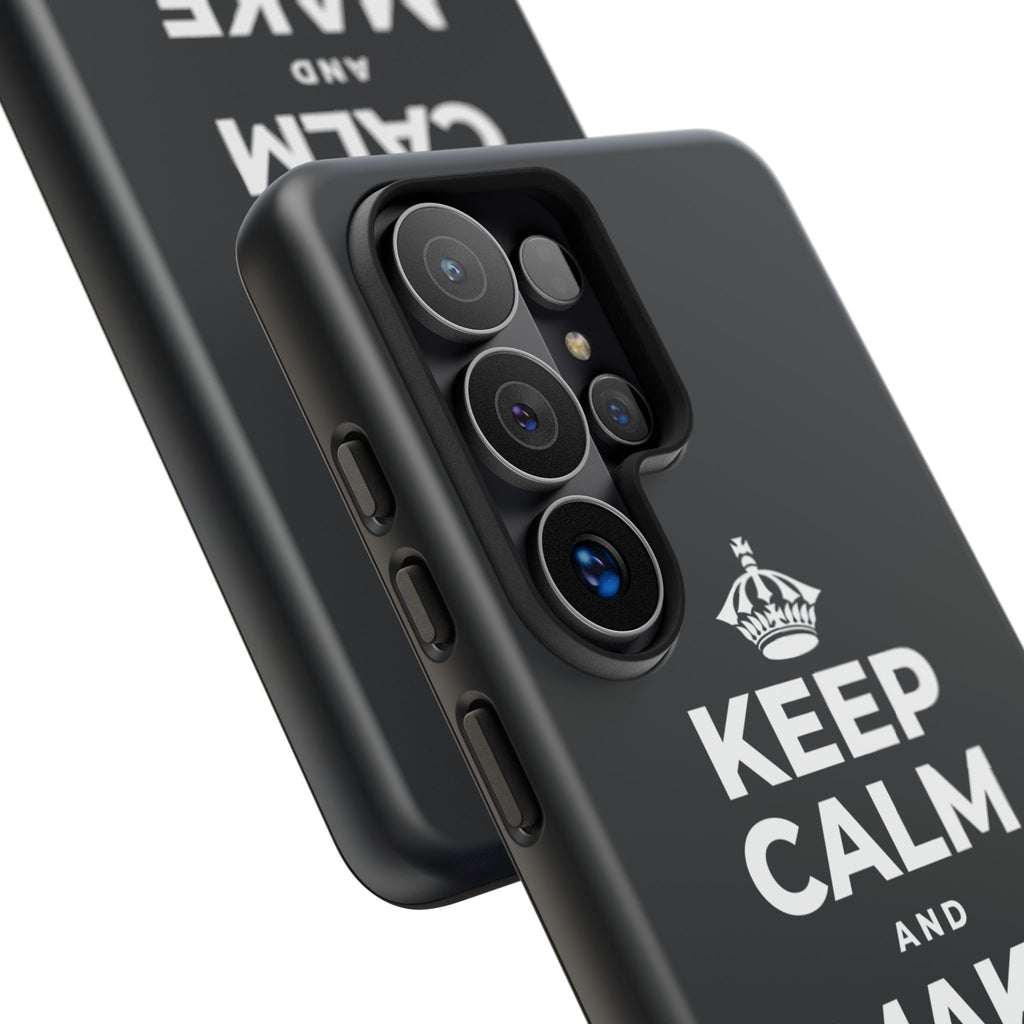 KEEP CALM AND MAKE MEMORIES Phone Case (Dark)