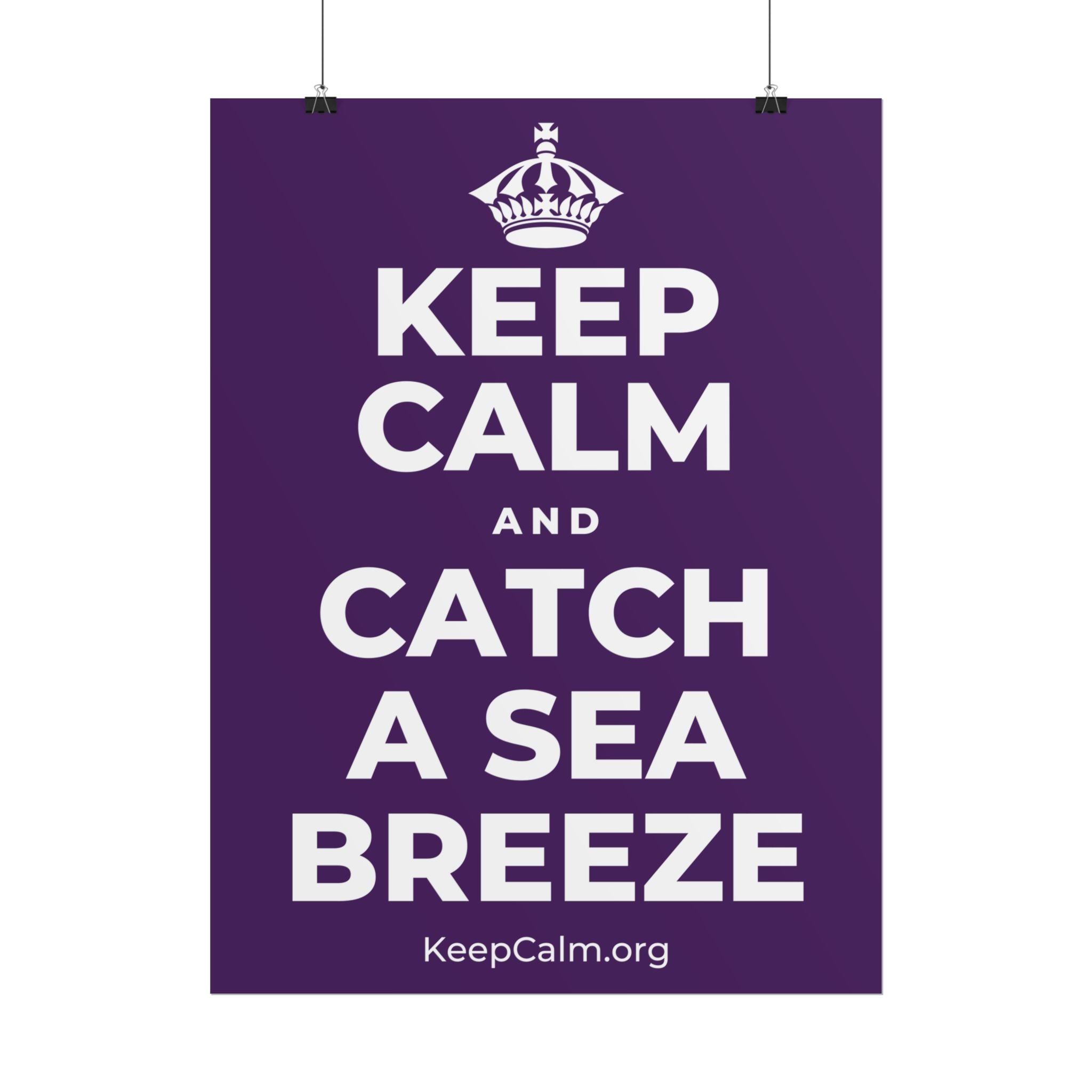 KEEP CALM AND CATCH A SEA BREEZE Poster